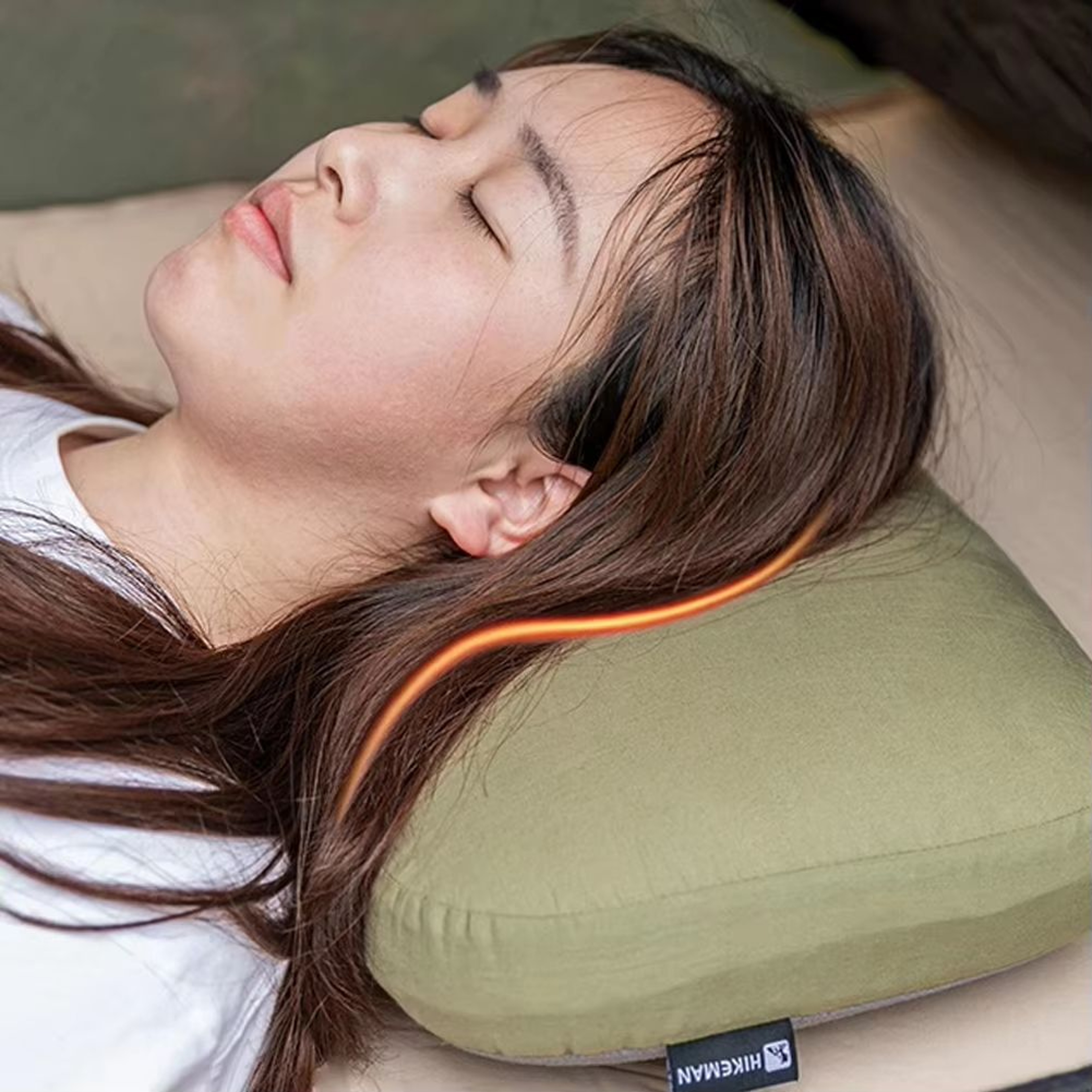 Portable Memory Foam Neck Pillow For Camping Travel  Outdoor Rest 2