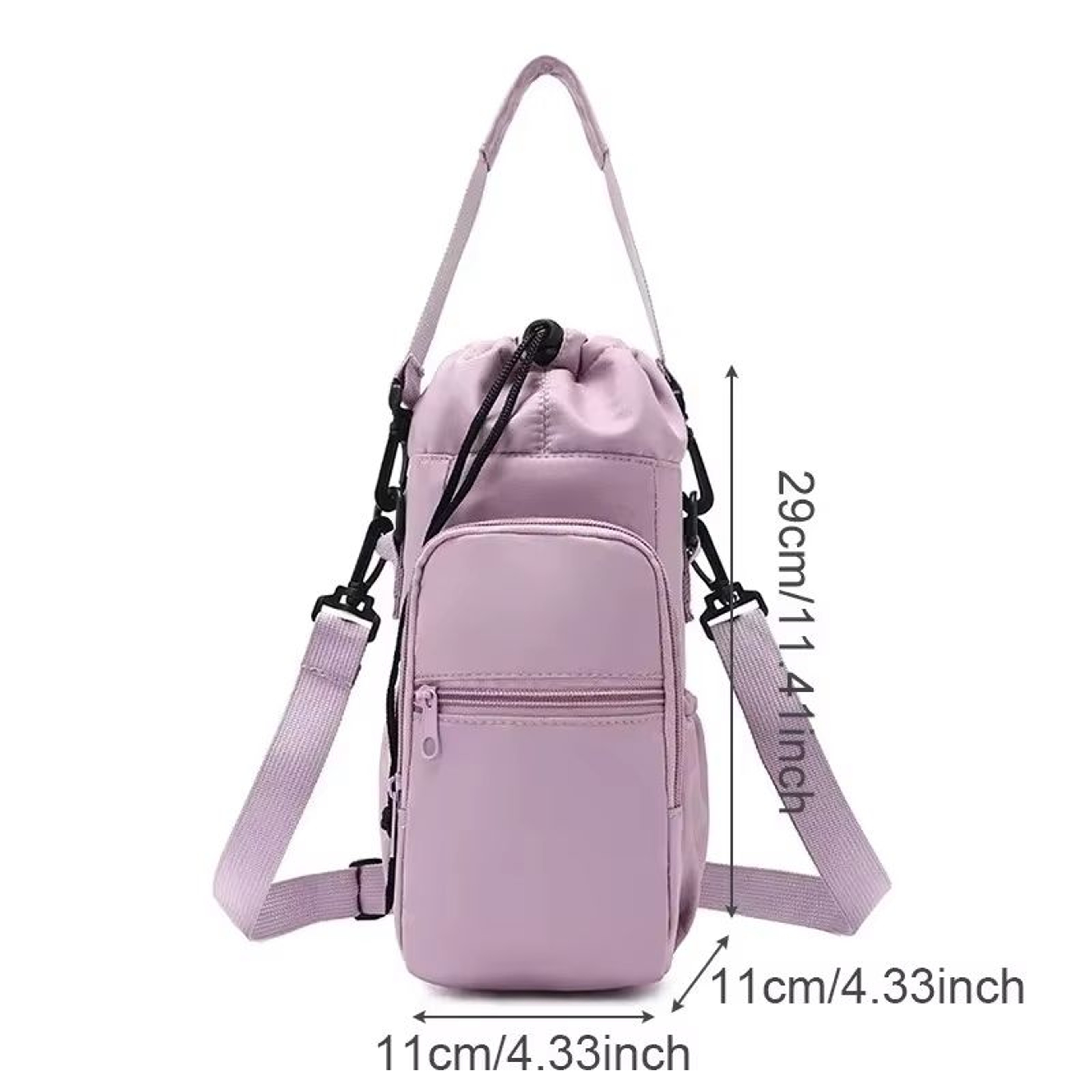Portable Insulated Water Bottle Bag With Adjustable Strap And Phone Pocket 5