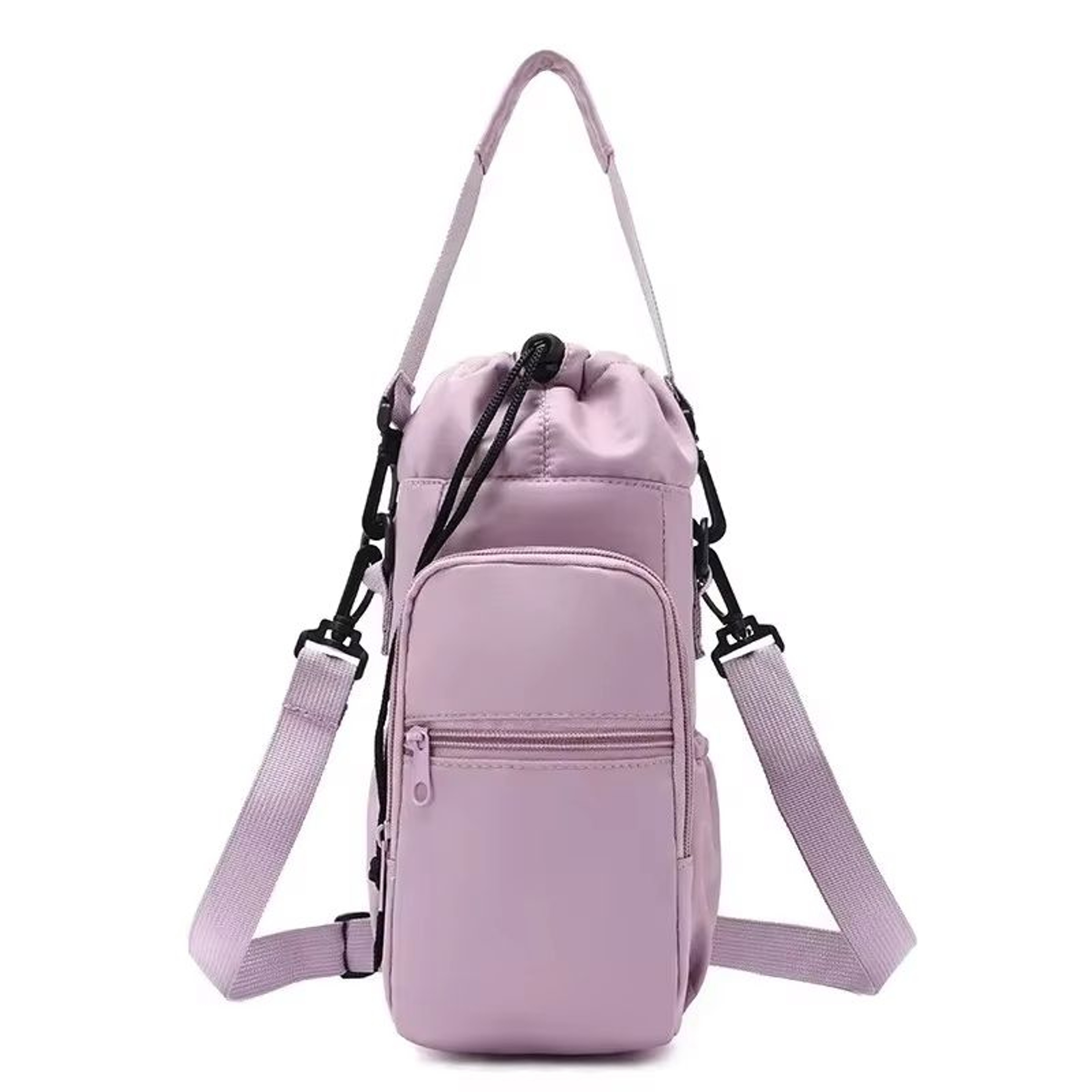 Portable Insulated Water Bottle Bag With Adjustable Strap And Phone Pocket 7