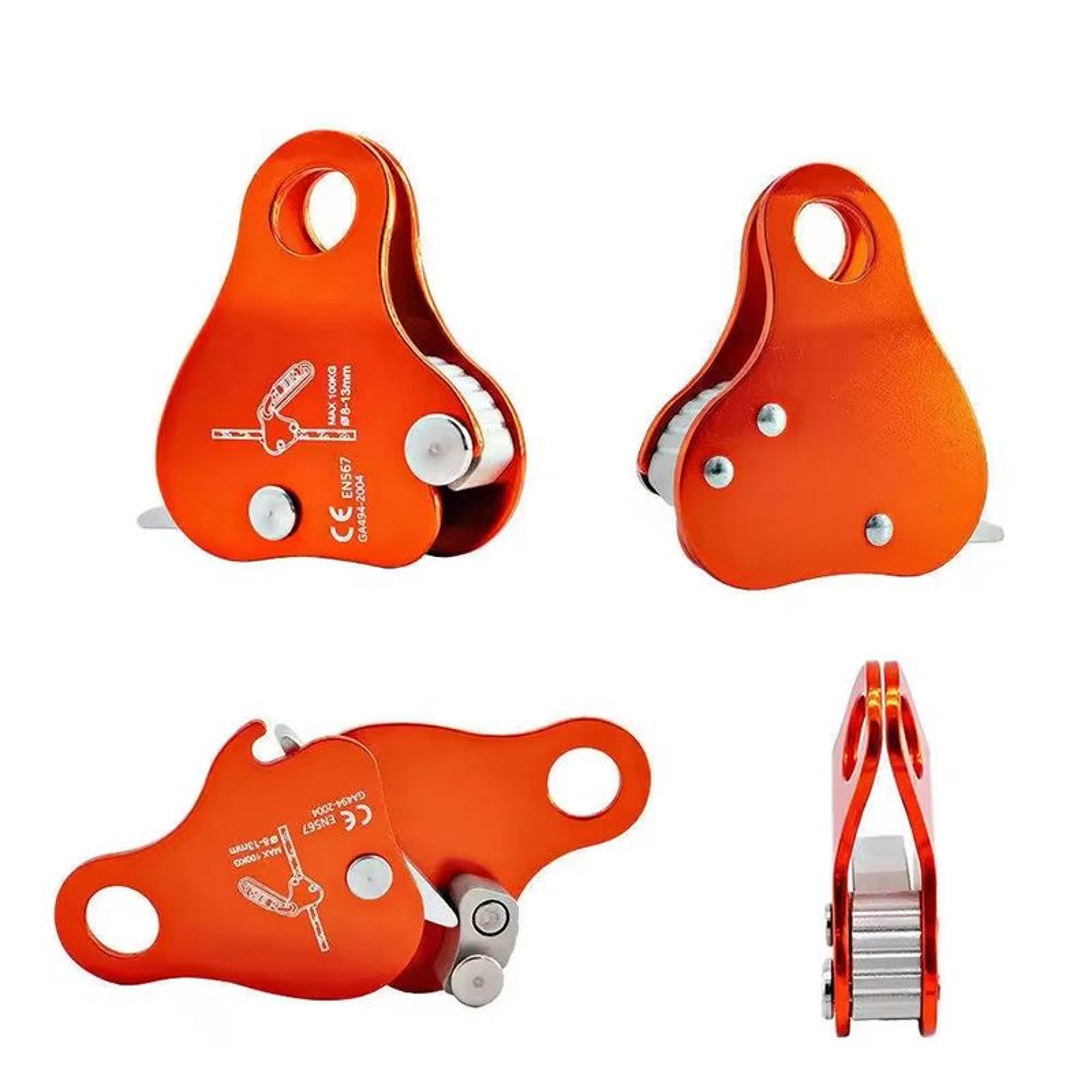 Outdoor Portable Climbing Ascender Rope Grip Belay Device For 813 MM Rope 0