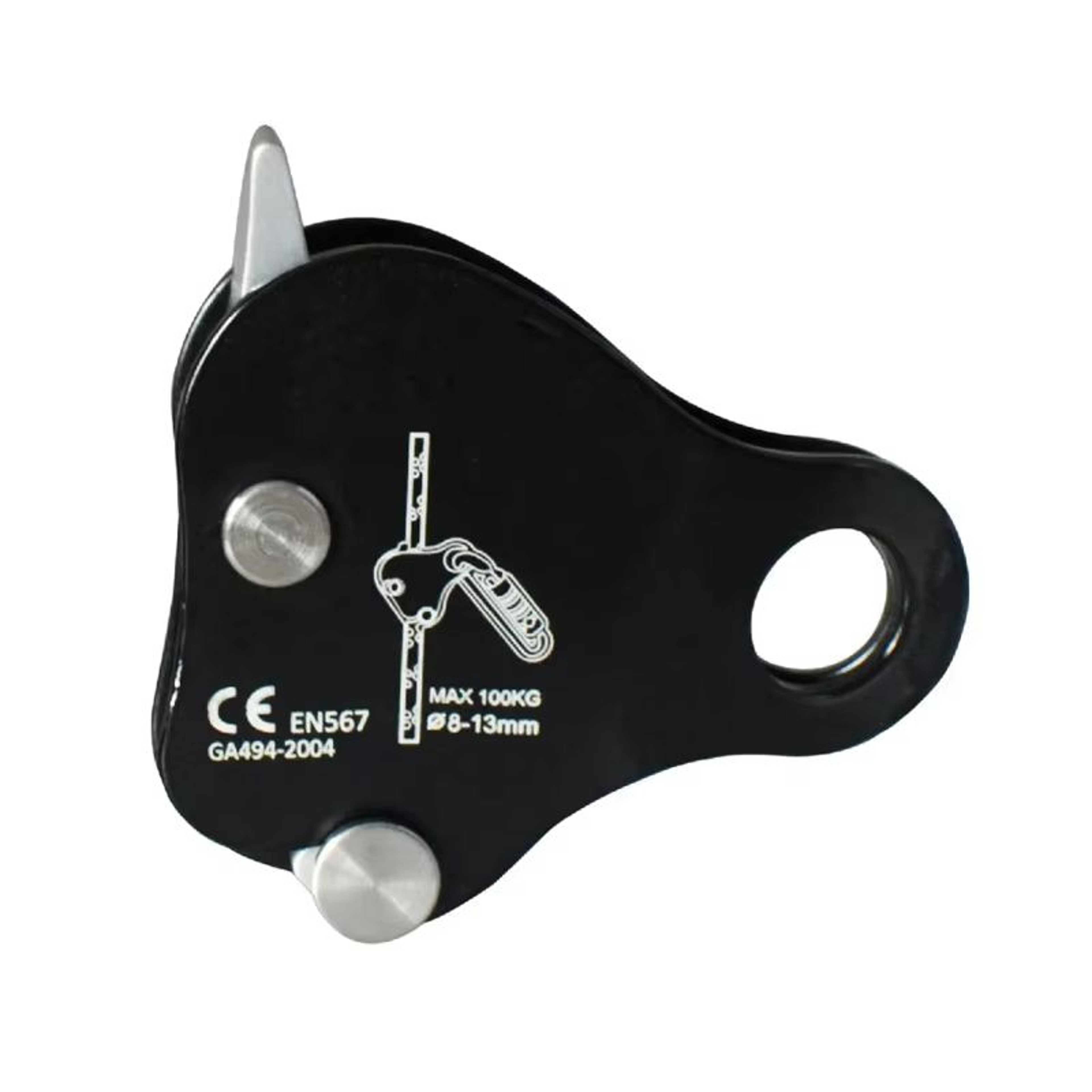 Outdoor Portable Climbing Ascender Rope Grip Belay Device For 813 MM Rope 3