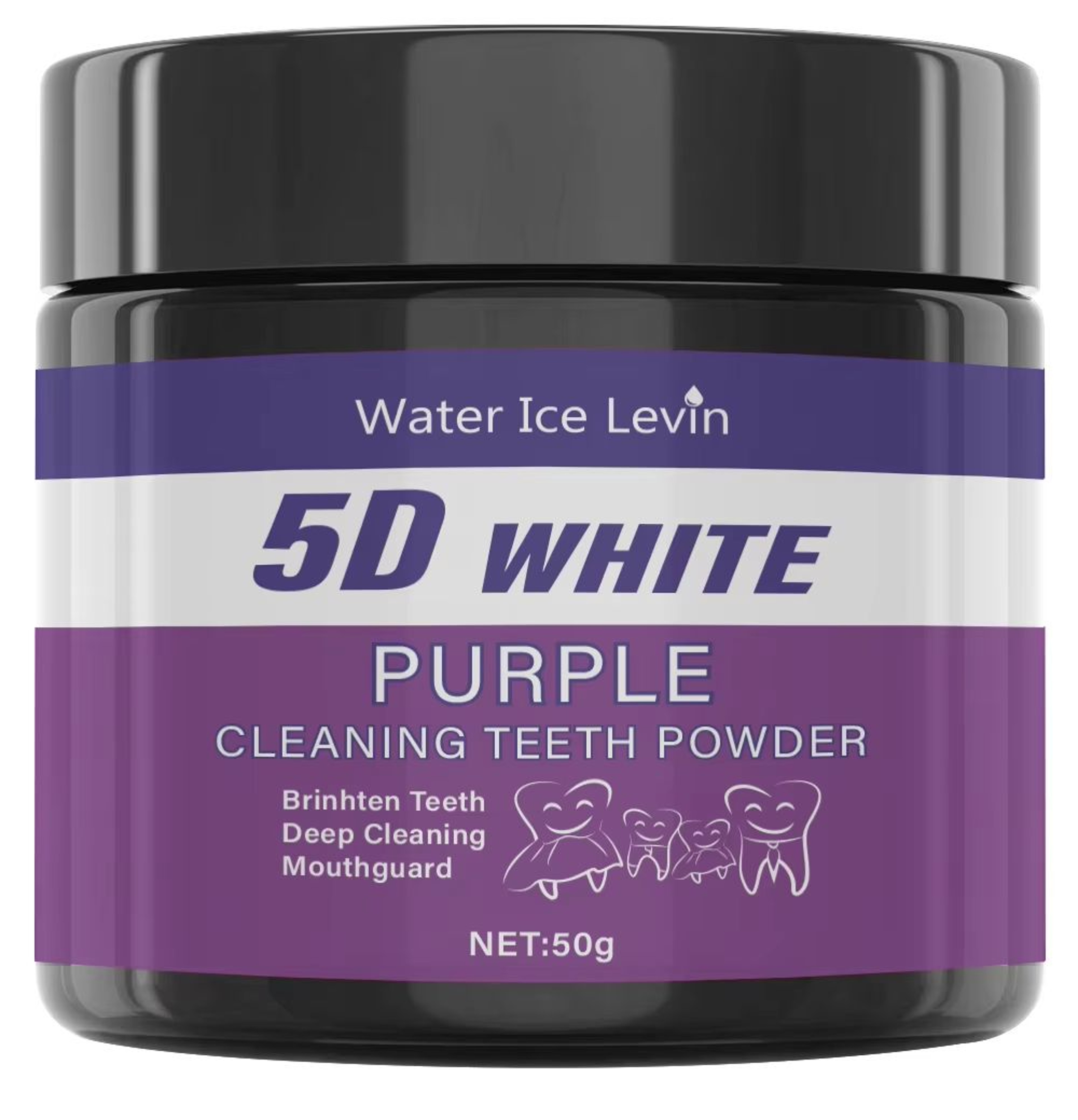 BrilliantSmile Purple Teeth Whitening Powder Daily Deep Clean Polishing Formula 6