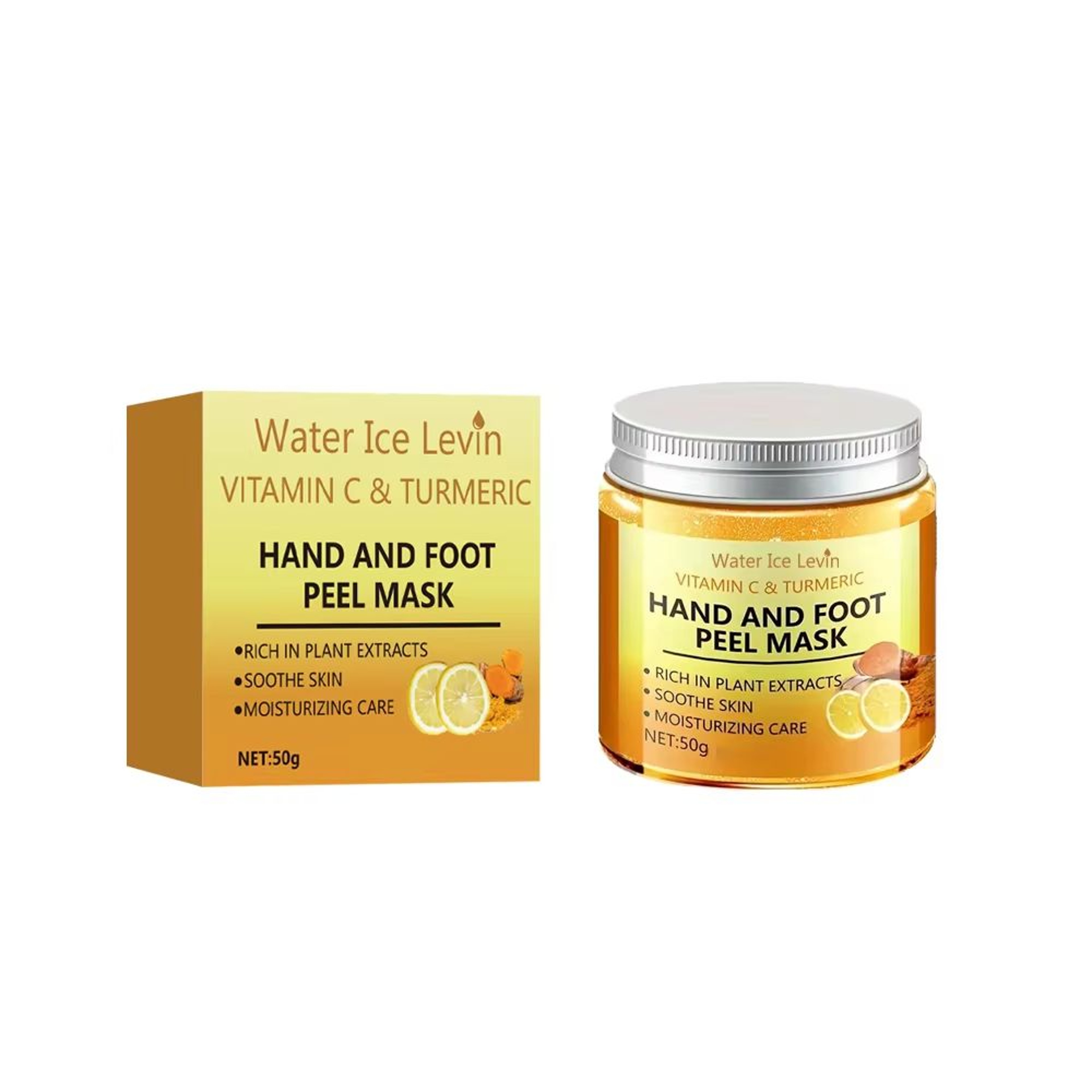 GlowSilk Vitamin C Turmeric Hand And Foot Wax Mask Smoothing Illuminating Skin Treatment 2