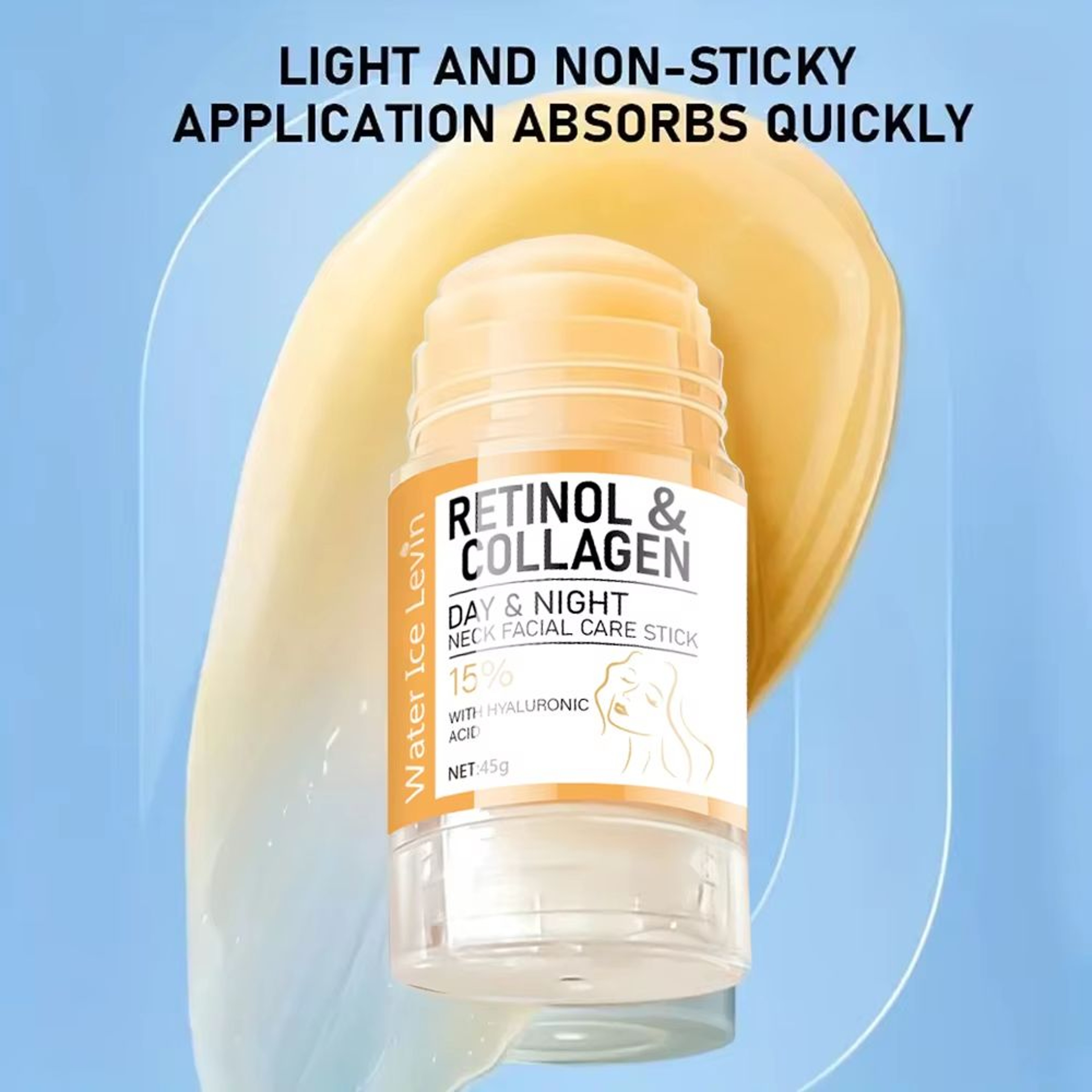 Retinol  Collagen Day And Night Neck  Facial Cream Stick  Hydrating Moisturizing NonGreasy EasyAbso 2