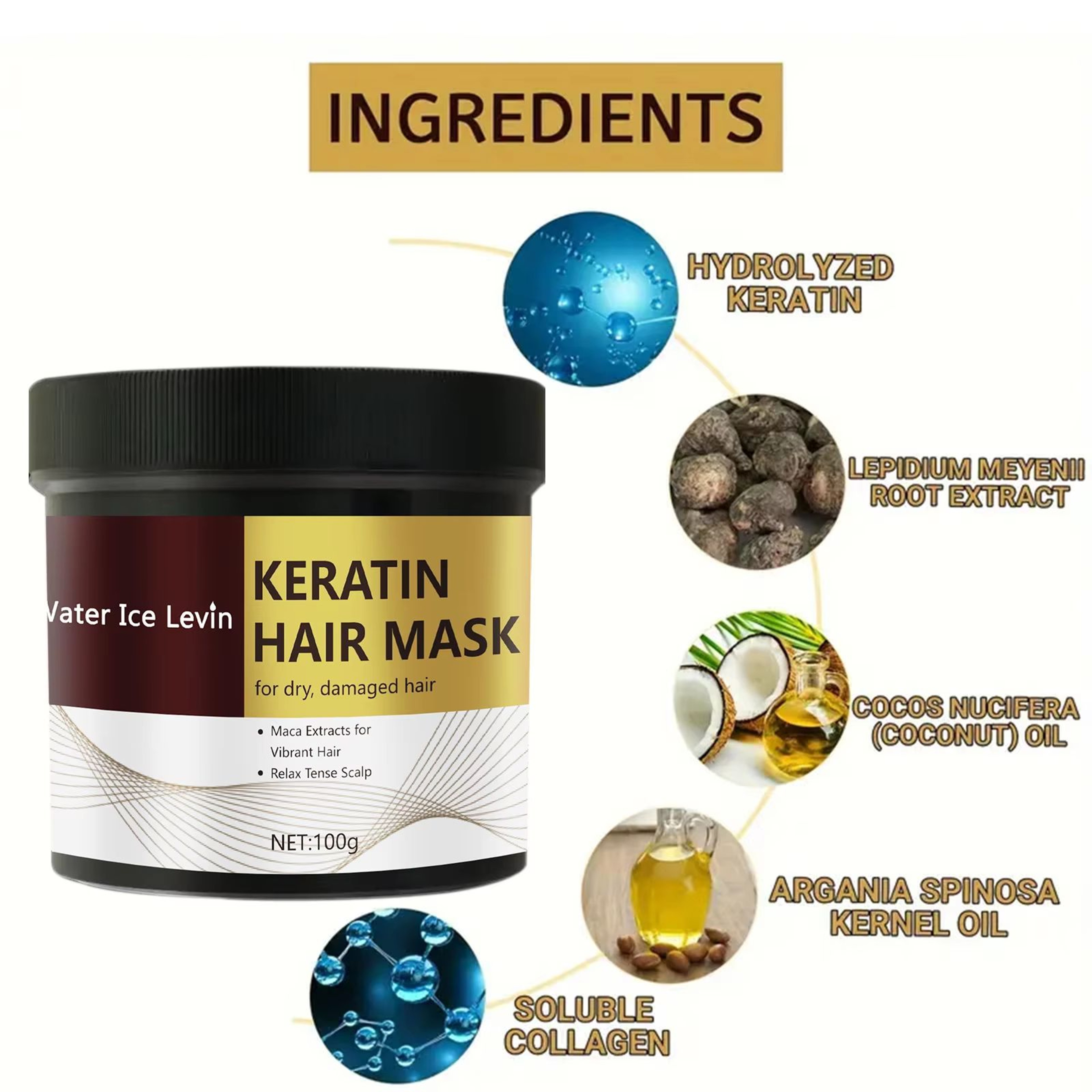 Magical Keratin Hair Mask  5 Second Deep Repair For Damaged Frizzy Hair With Shine  Moisture 1