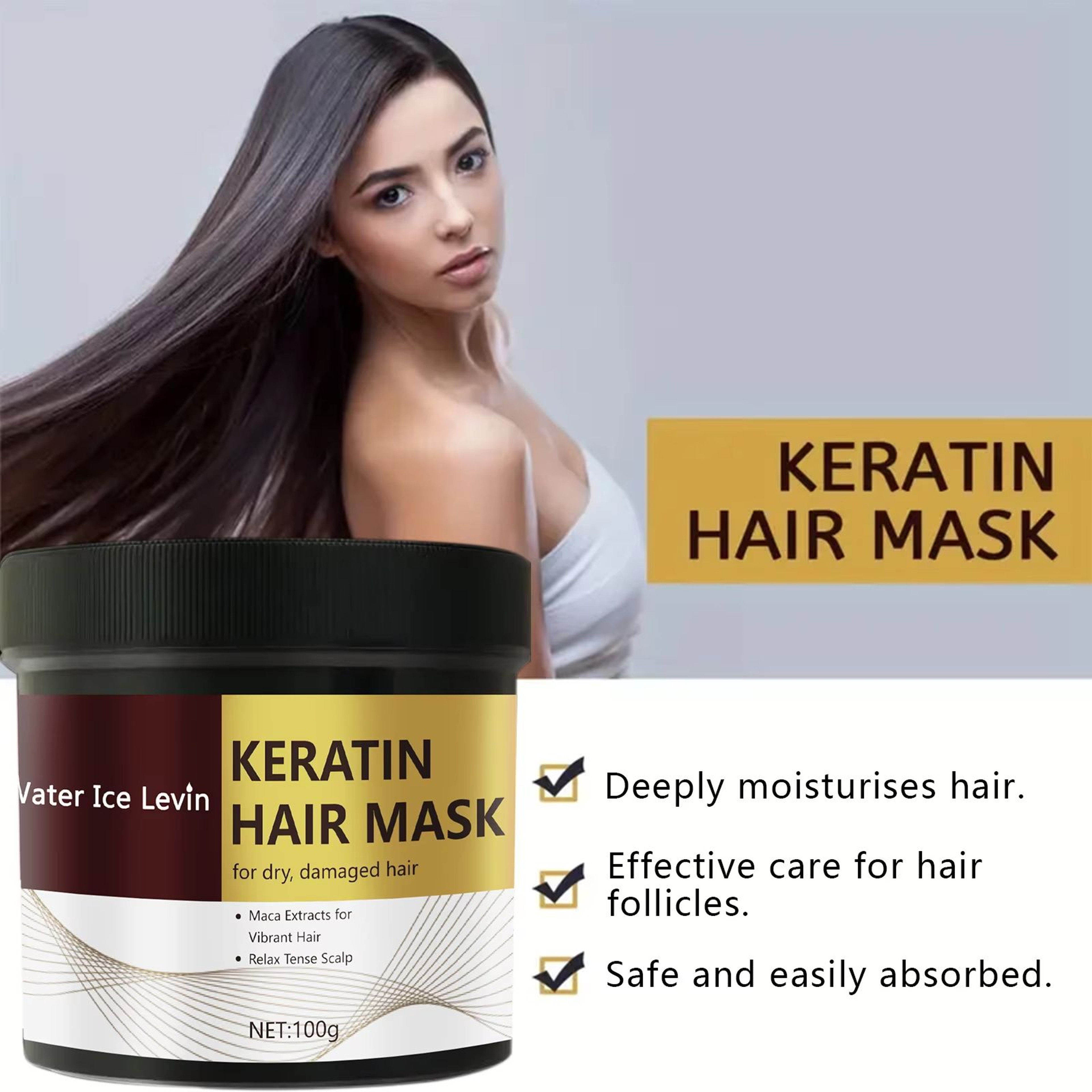 Magical Keratin Hair Mask  5 Second Deep Repair For Damaged Frizzy Hair With Shine  Moisture 2