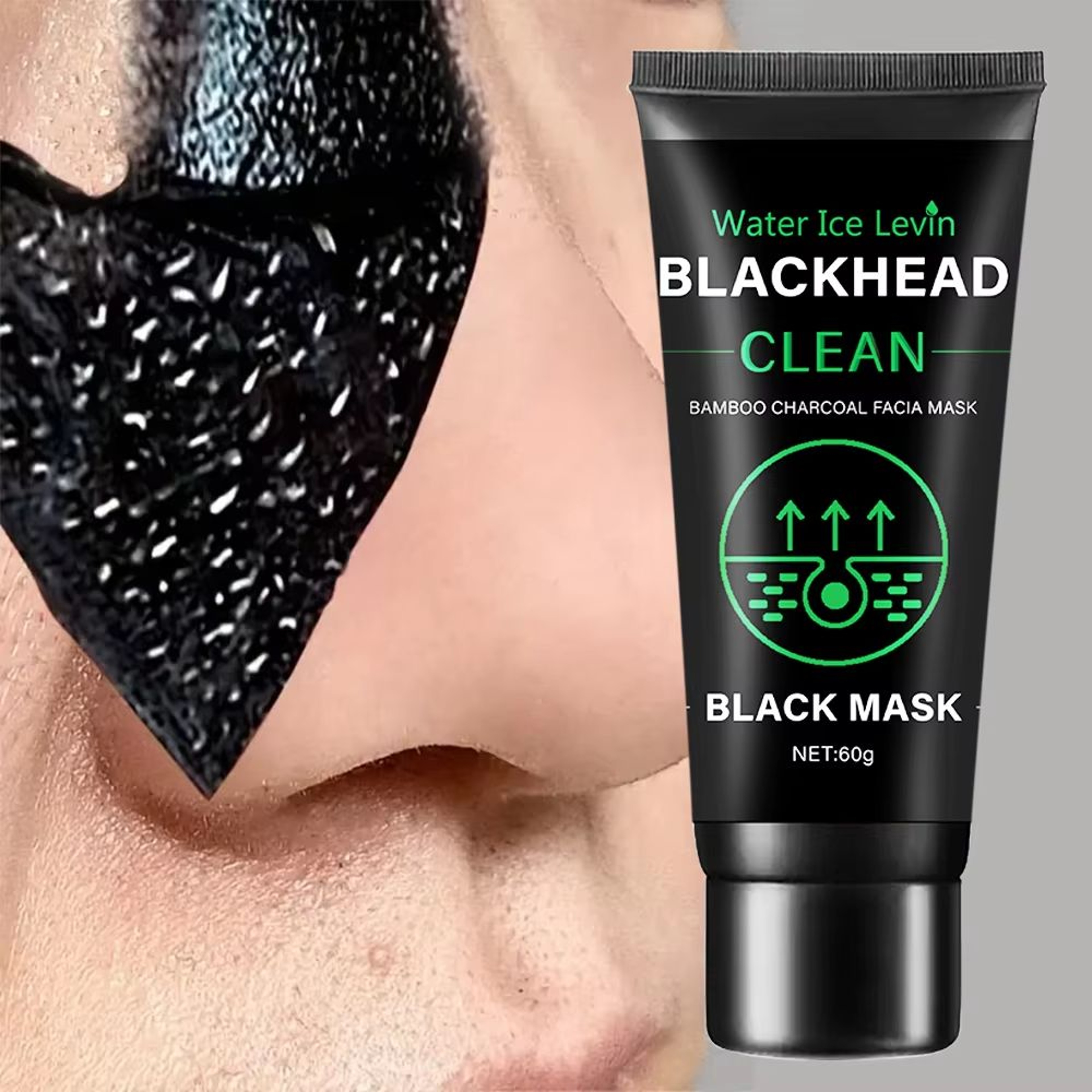 Bamboo Charcoal Deep Cleansing Face Mask  Blackhead Removal  Exfoliating Treatment 0