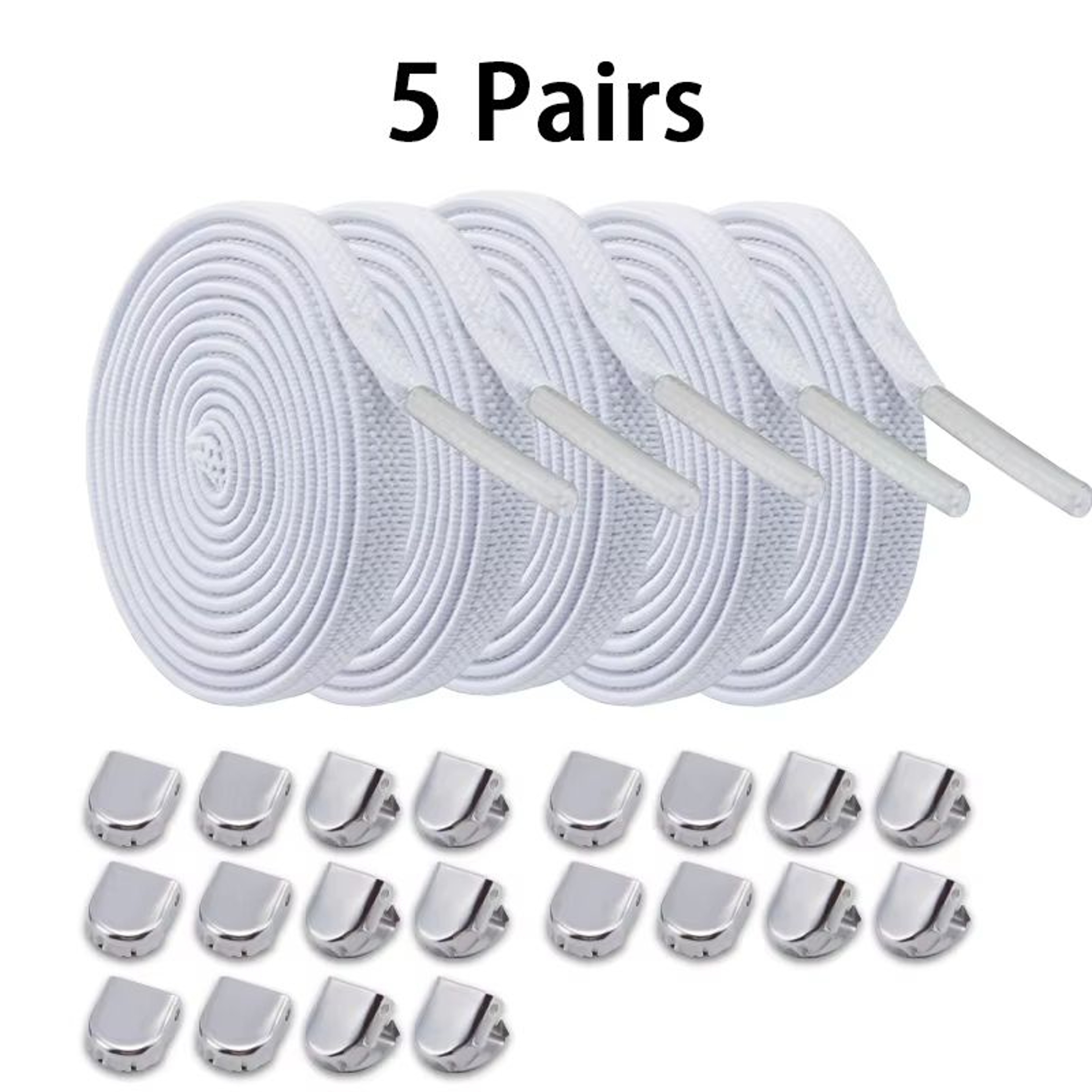 No Tie Elastic Shoe Laces For Sneakers Kids And Adult One Size Fits All 26