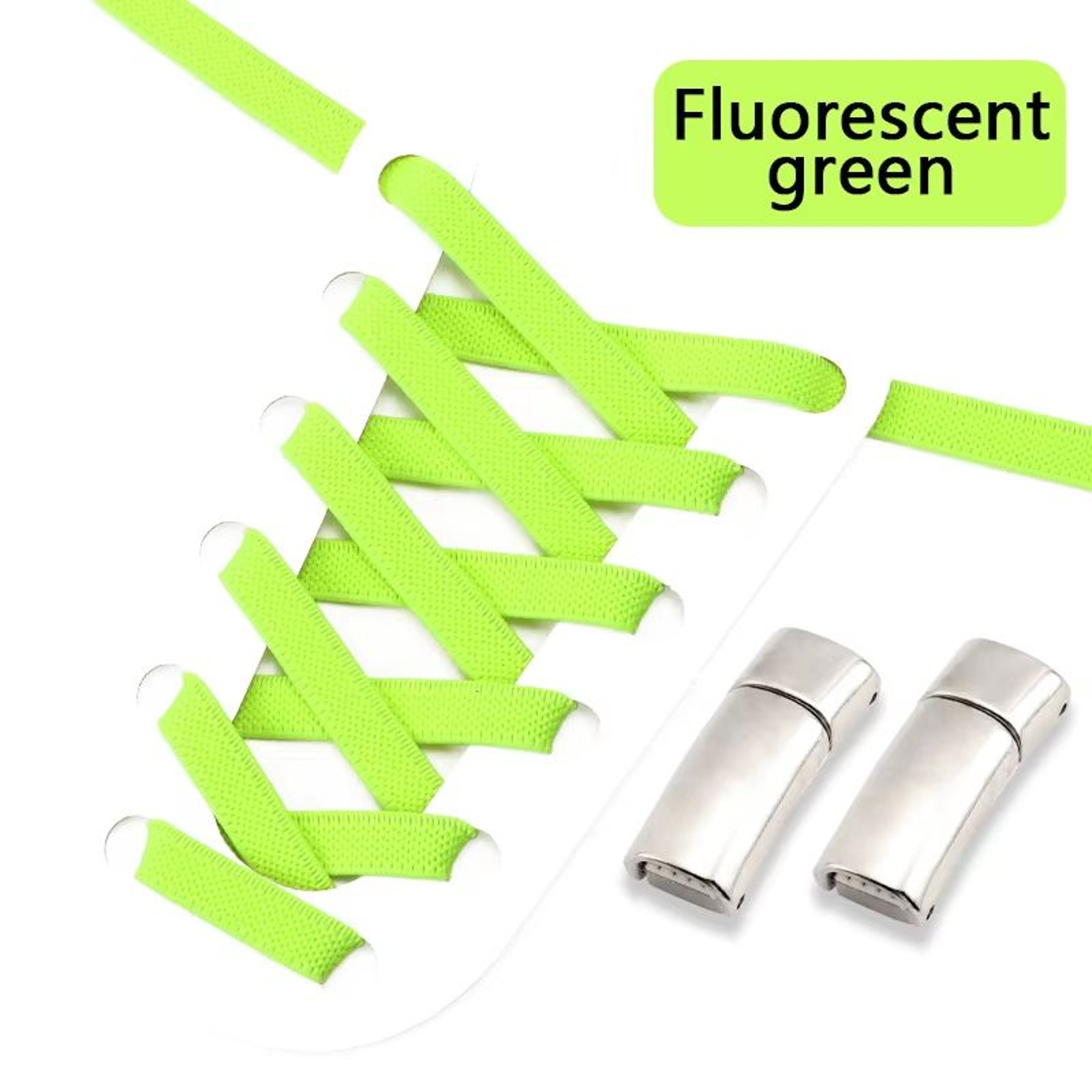 Magnetic NoTie Flat Elastic Shoelaces With Clip  Stretch Sneaker Laces For Men Women And Kids 23