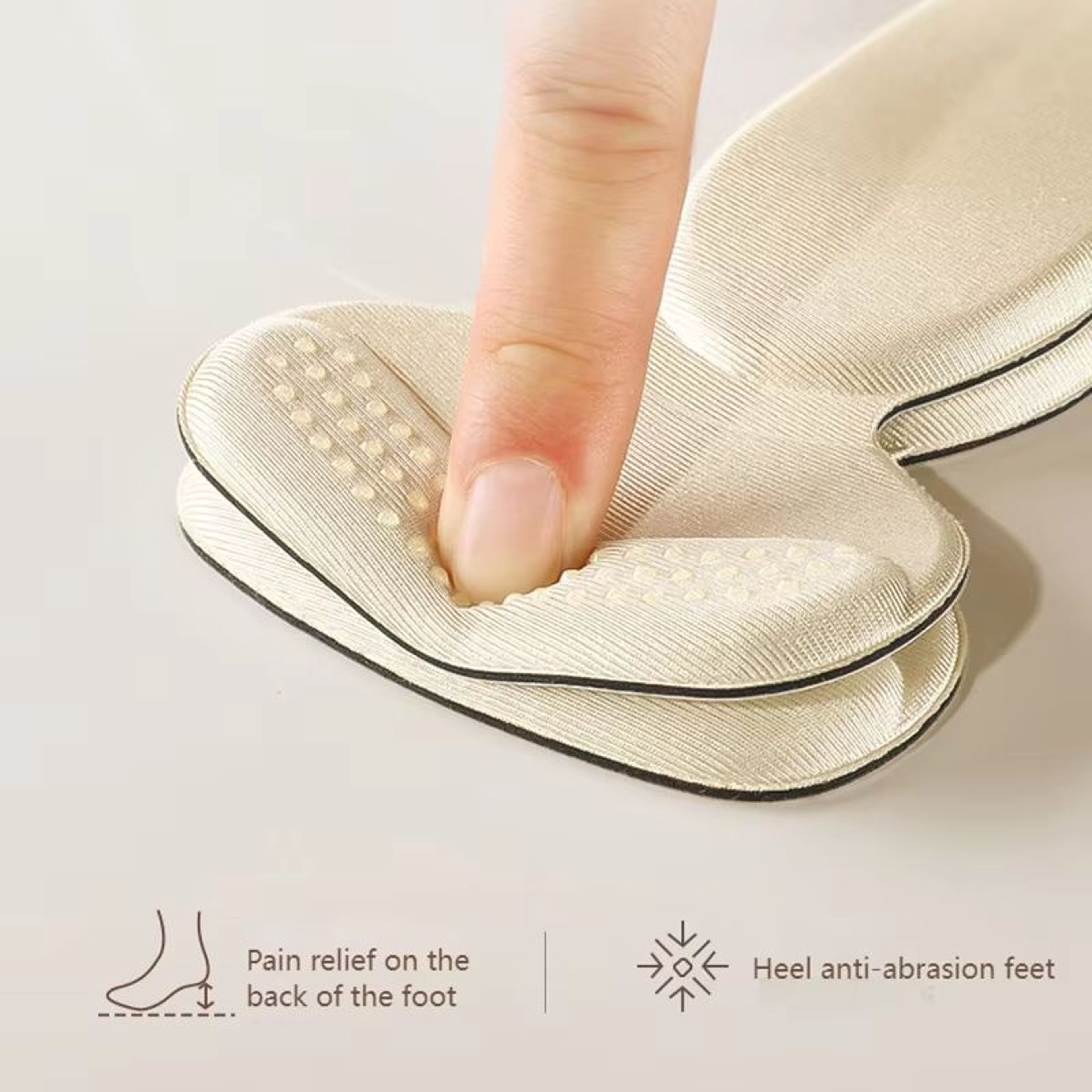 TShape Sponge Heel Stickers Shoe Cushion Inserts  Heel Protectors For High Heels 5