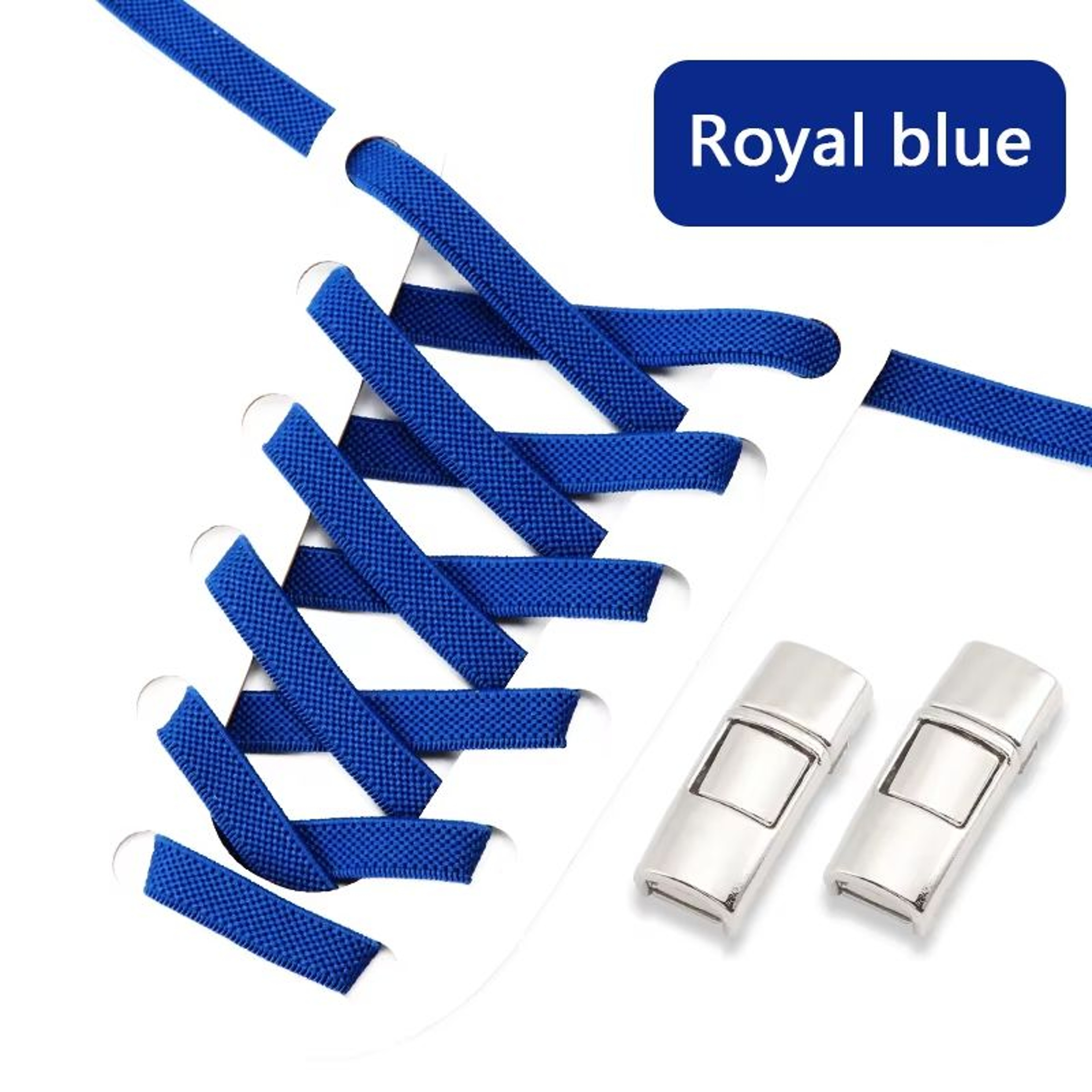 Elastic Press Lock NoTie Shoelaces 031in Wide For Sneakers  Kids And Adults 10