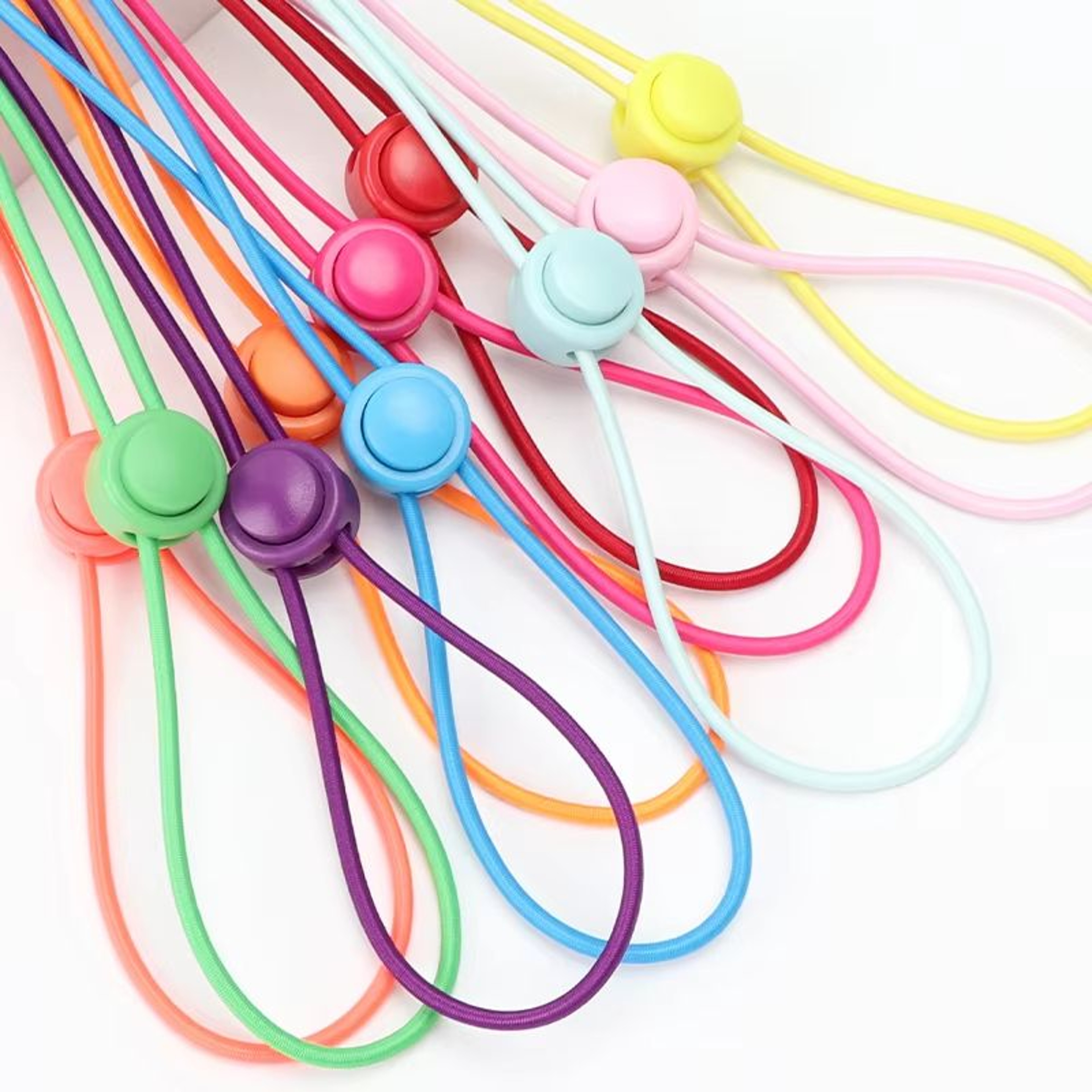 No Tie Round Spring Lock Elastic Shoelaces For Quick Wear  All Shoes 2