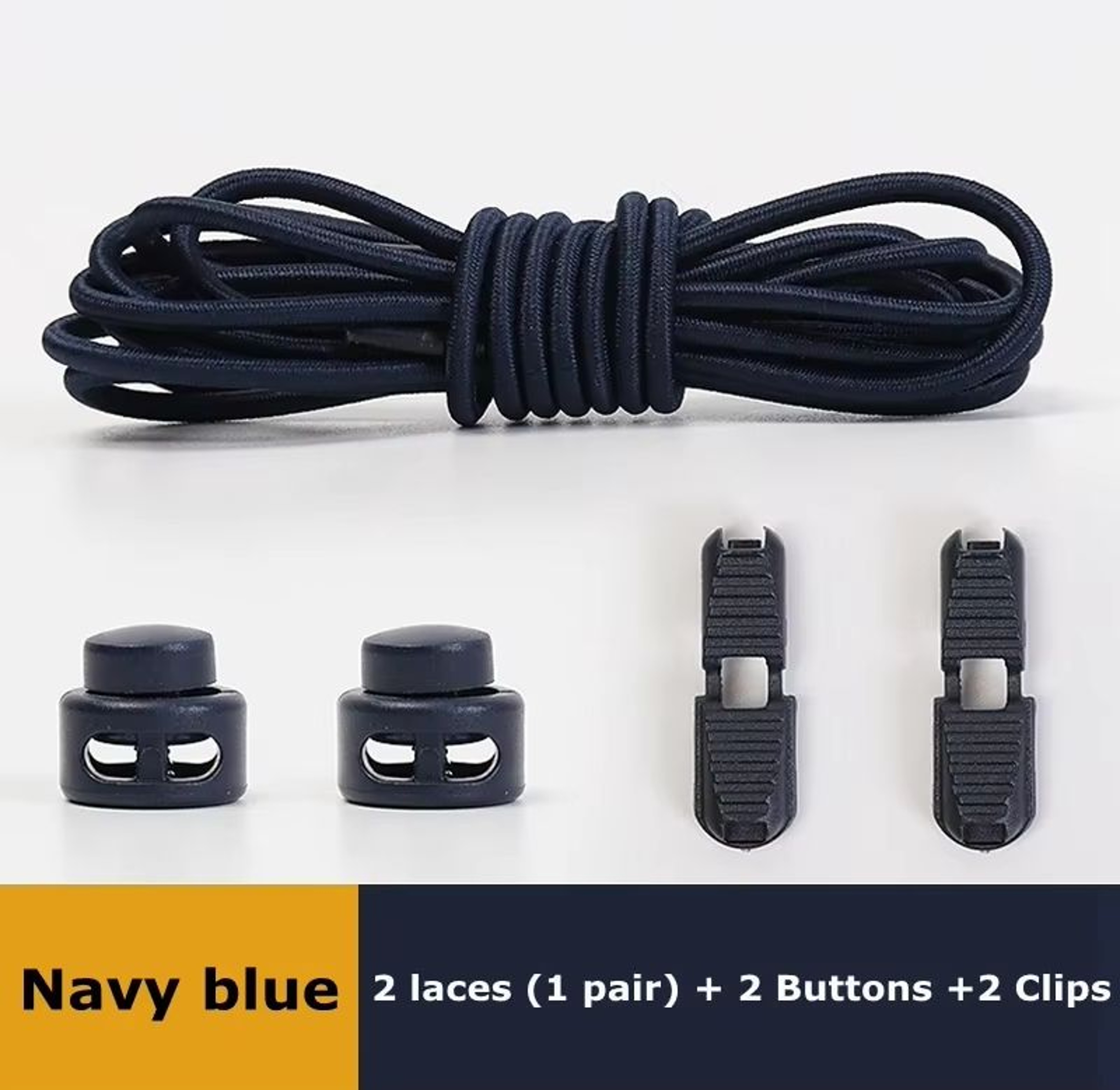 No Tie Round Spring Lock Elastic Shoelaces For Quick Wear  All Shoes 5