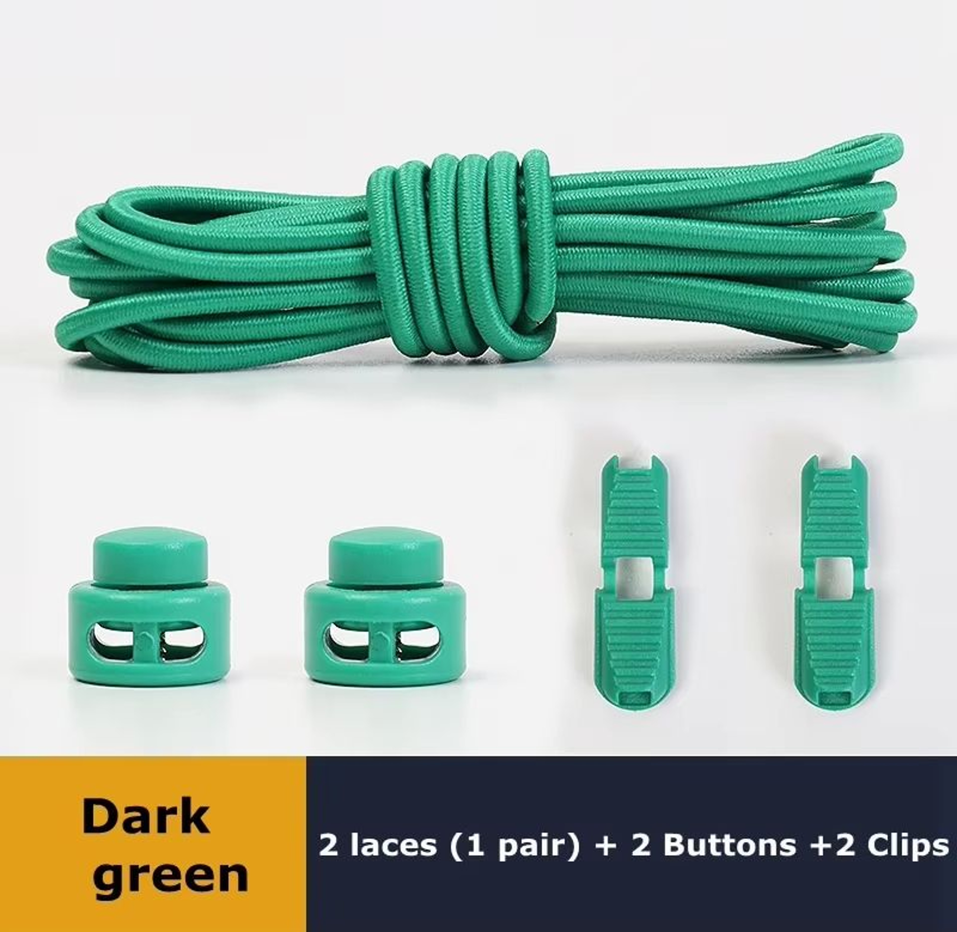 No Tie Round Spring Lock Elastic Shoelaces For Quick Wear  All Shoes 22