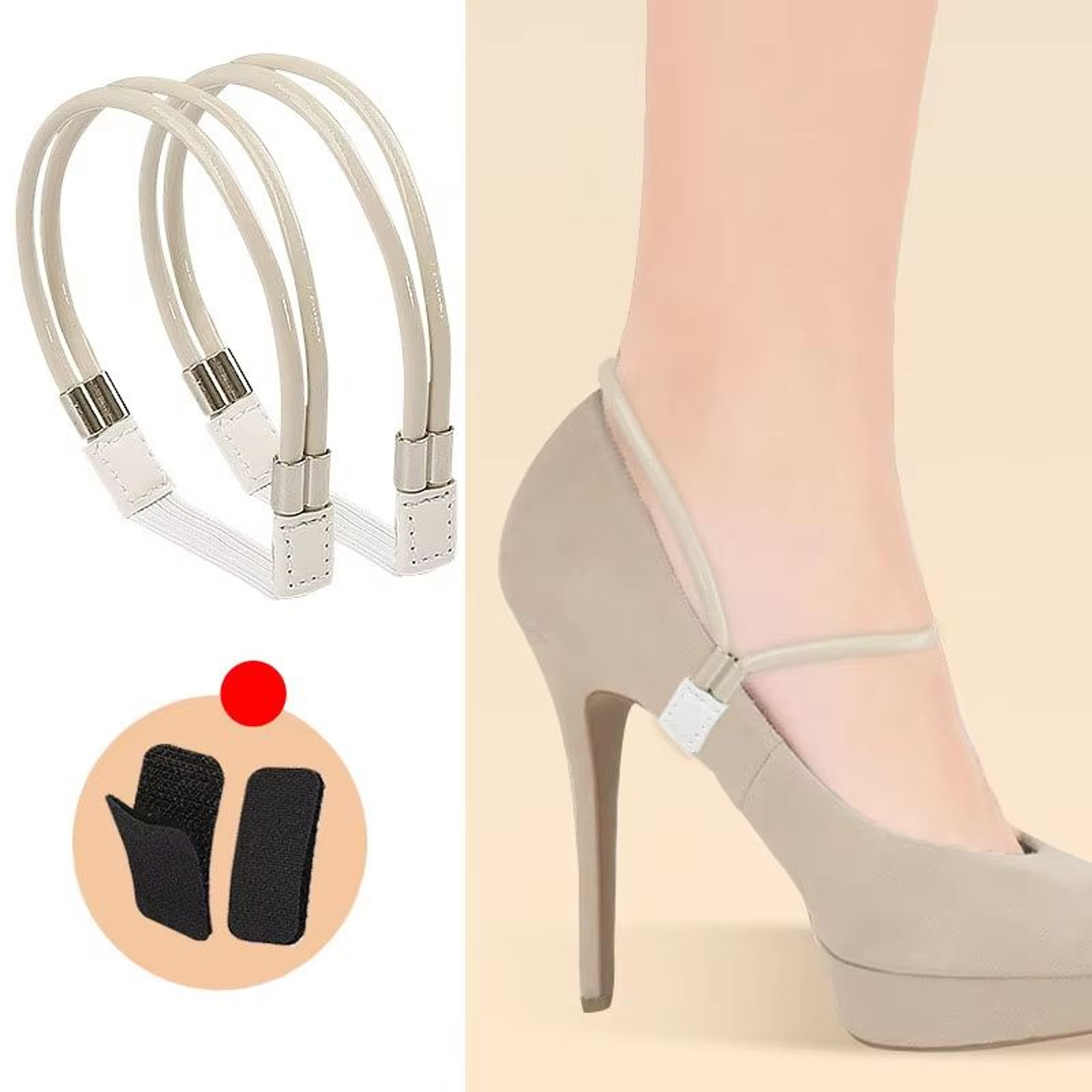 Elegant Rhinestone Anti Slip Heel Straps For High Heels And Pumps 10