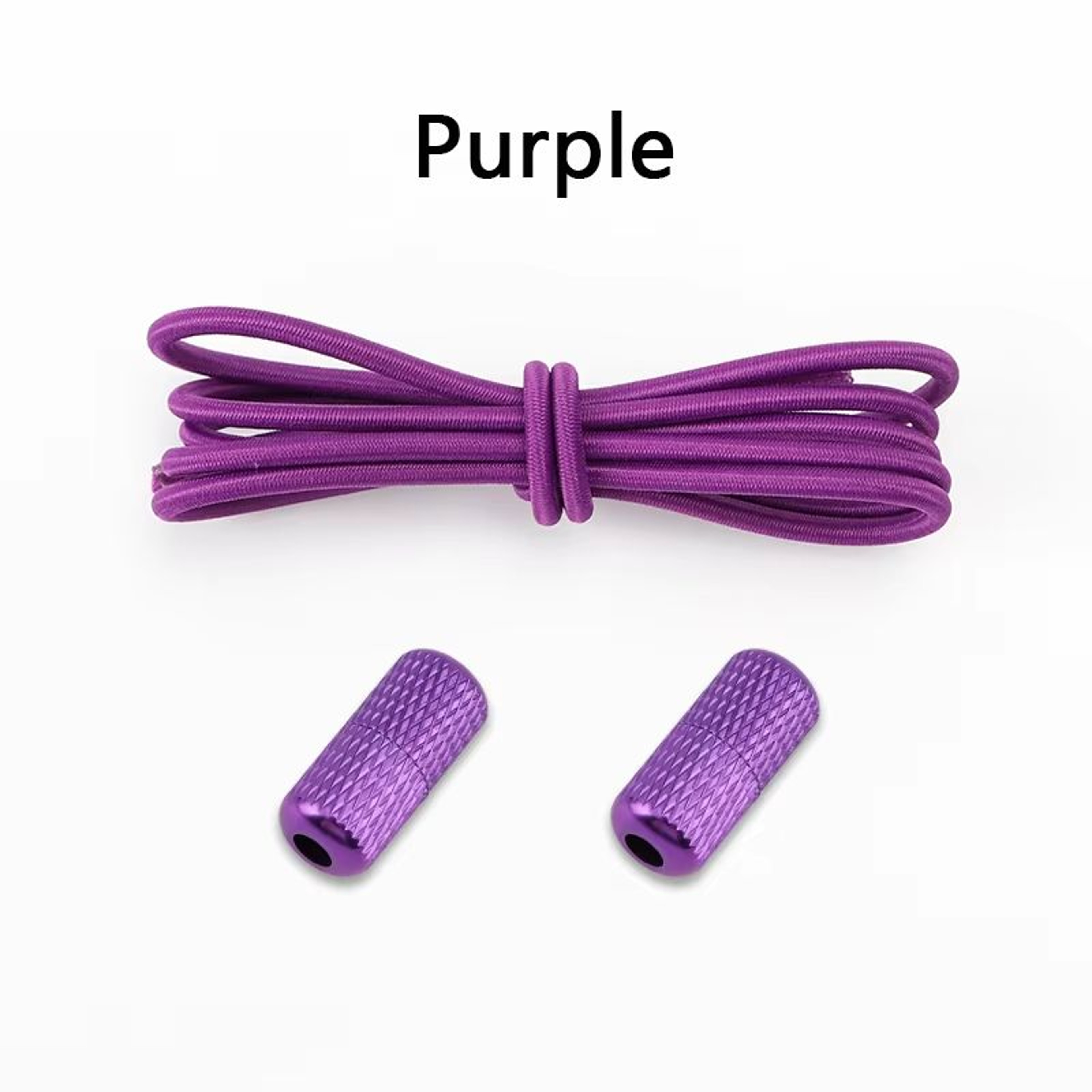 Round NoTie Elastic Shoelaces With Metal Lock For Sneakers 11