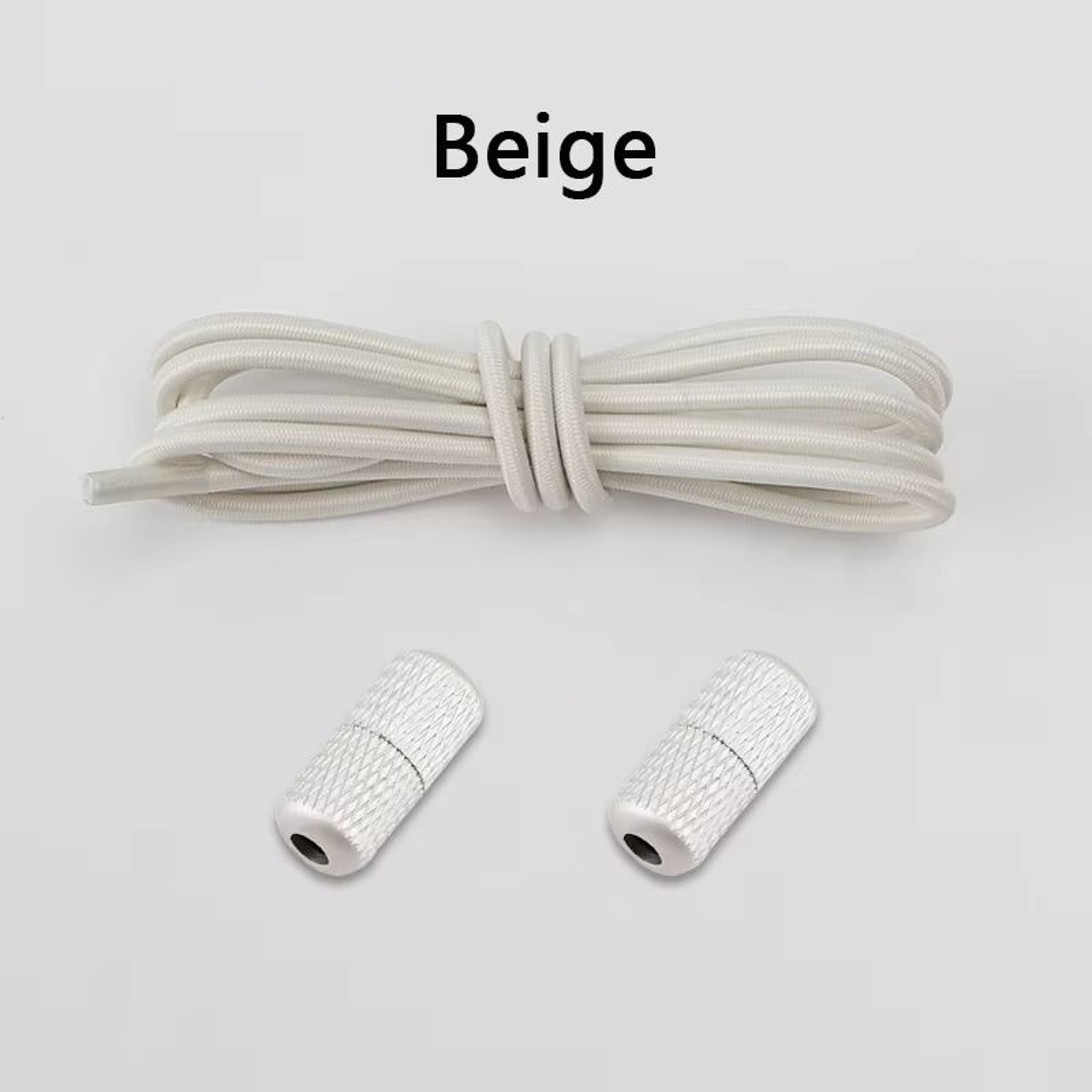Round NoTie Elastic Shoelaces With Metal Lock For Sneakers 16