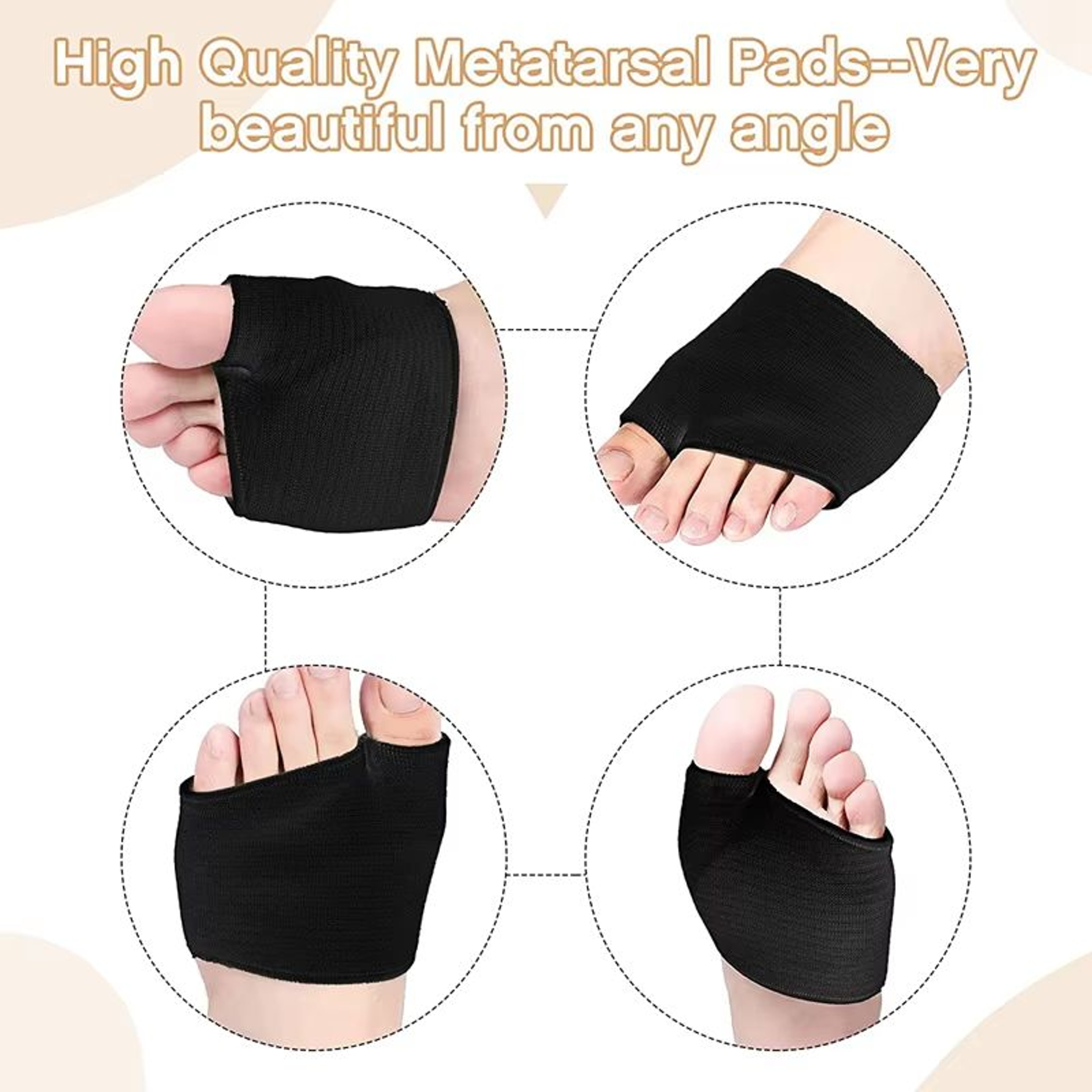 Soft Gel Metatarsal Pads For Forefoot Support And Pain Relief 4
