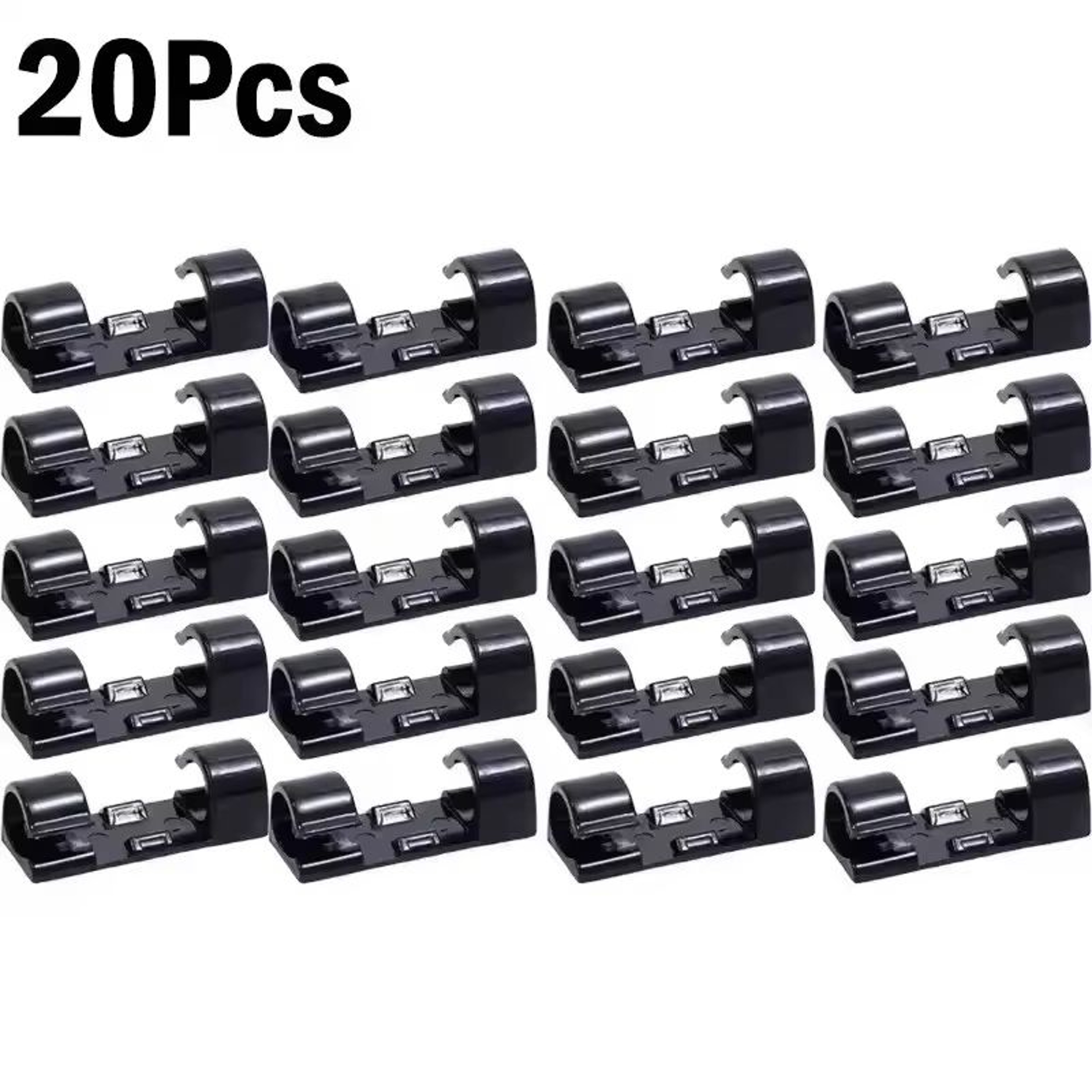 SelfAdhesive Cable Organizer Clips For Desktop And Home Cord Management 9
