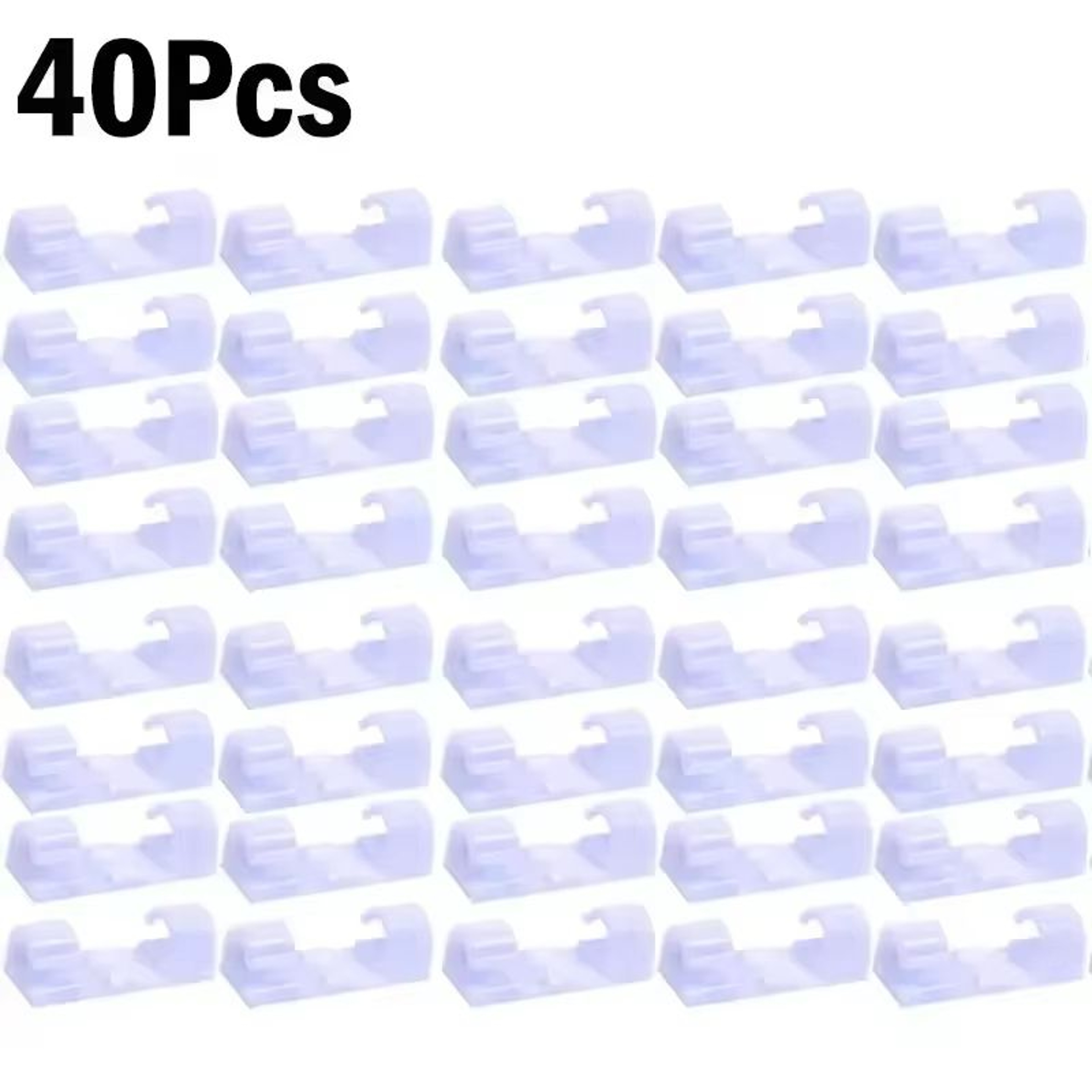 SelfAdhesive Cable Organizer Clips For Desktop And Home Cord Management 13