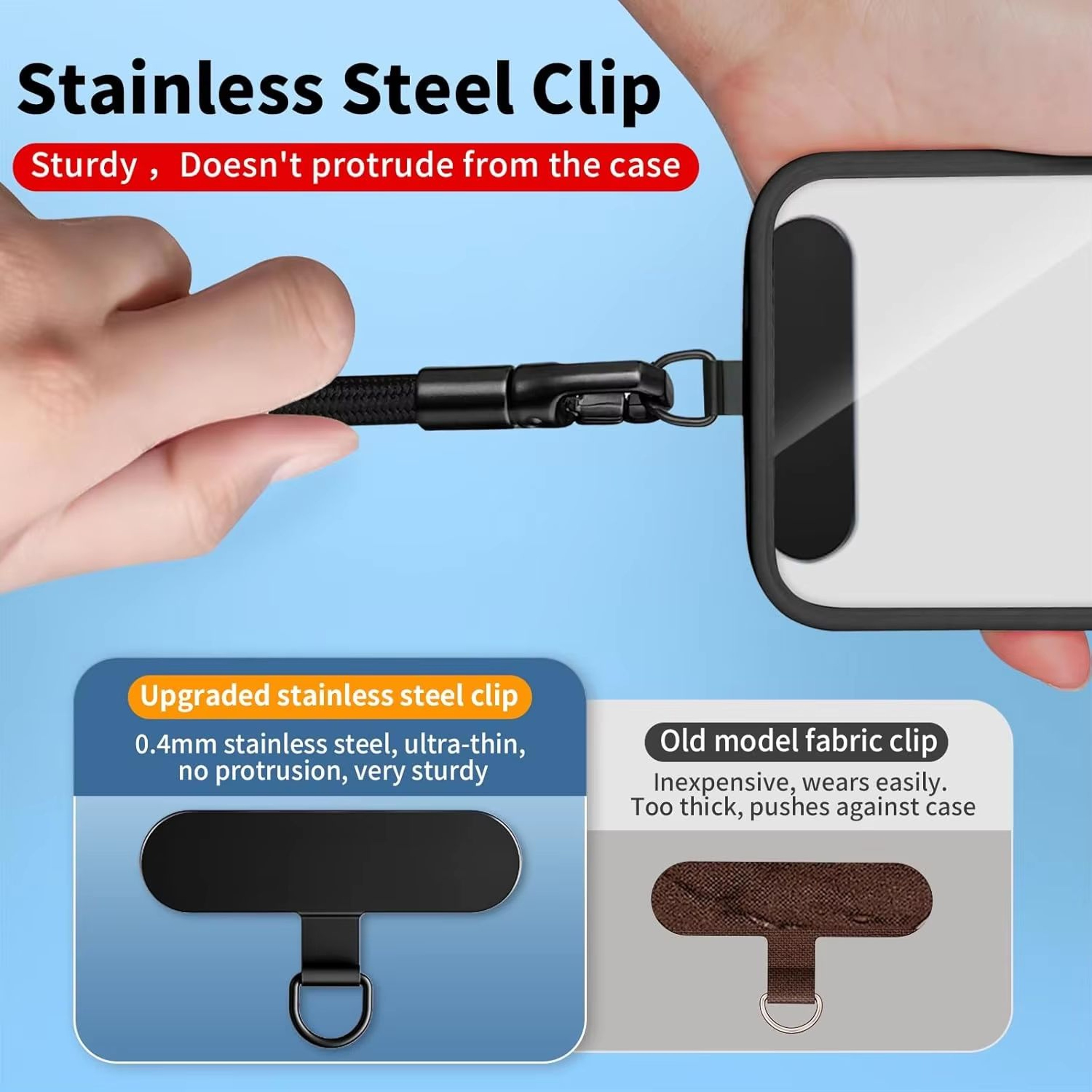 Adjustable AntiDrop Mobile Phone Lanyard Wrist Strap With SelfLocking Design 4