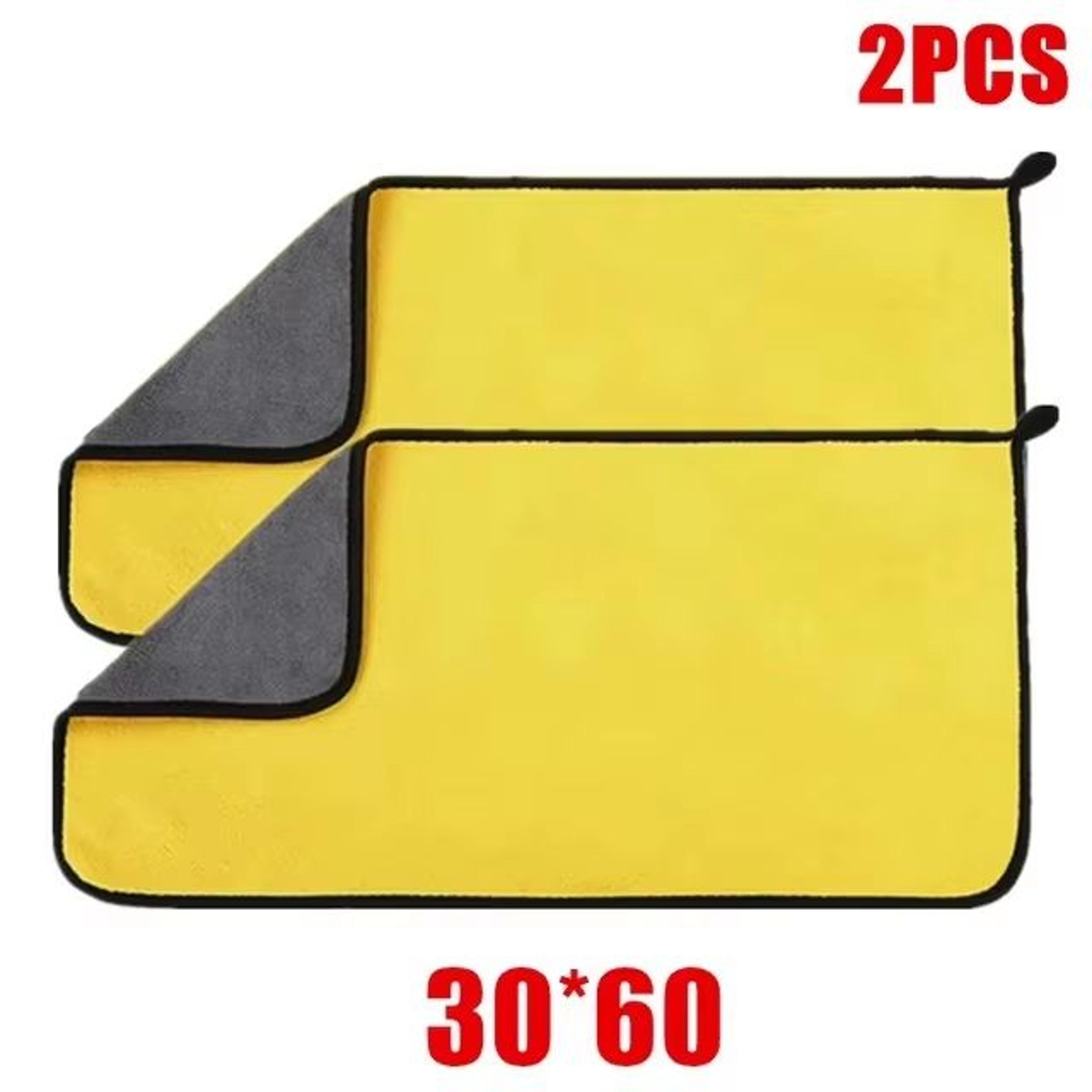 Thick Microfiber Car Cleaning Towels Double Layer Soft Drying Cloth Set 11