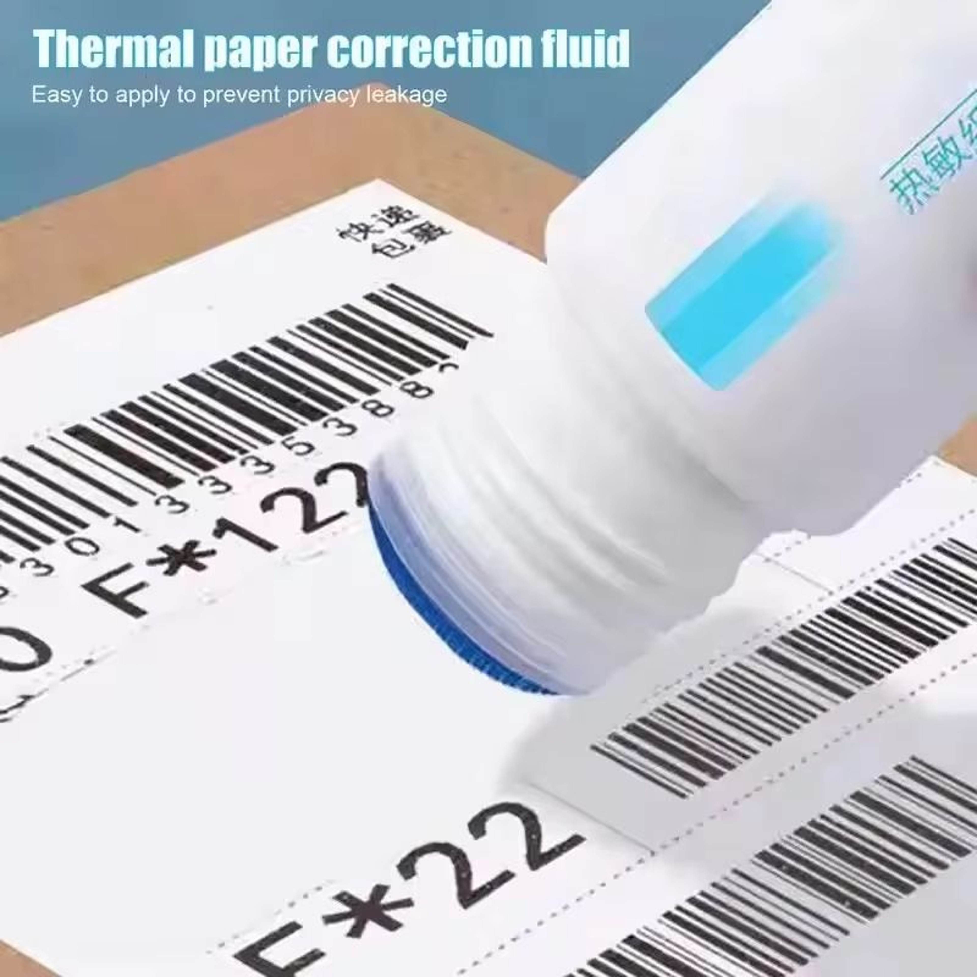 Portable Thermal Paper Privacy Protection  FastDrying Correction Fluid 0