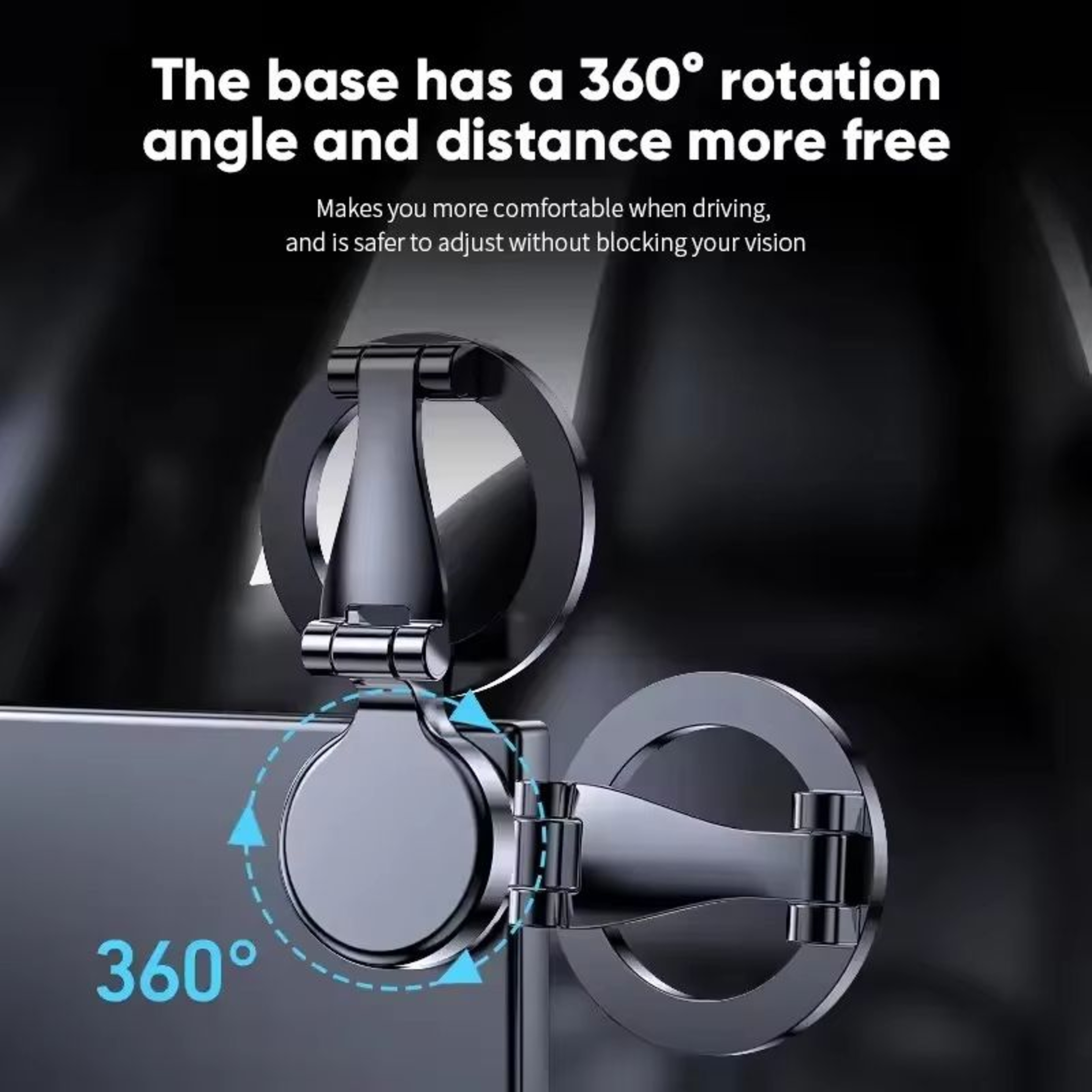 Foldable 360 Magnetic MagSafe Car Phone Holder Mount 5