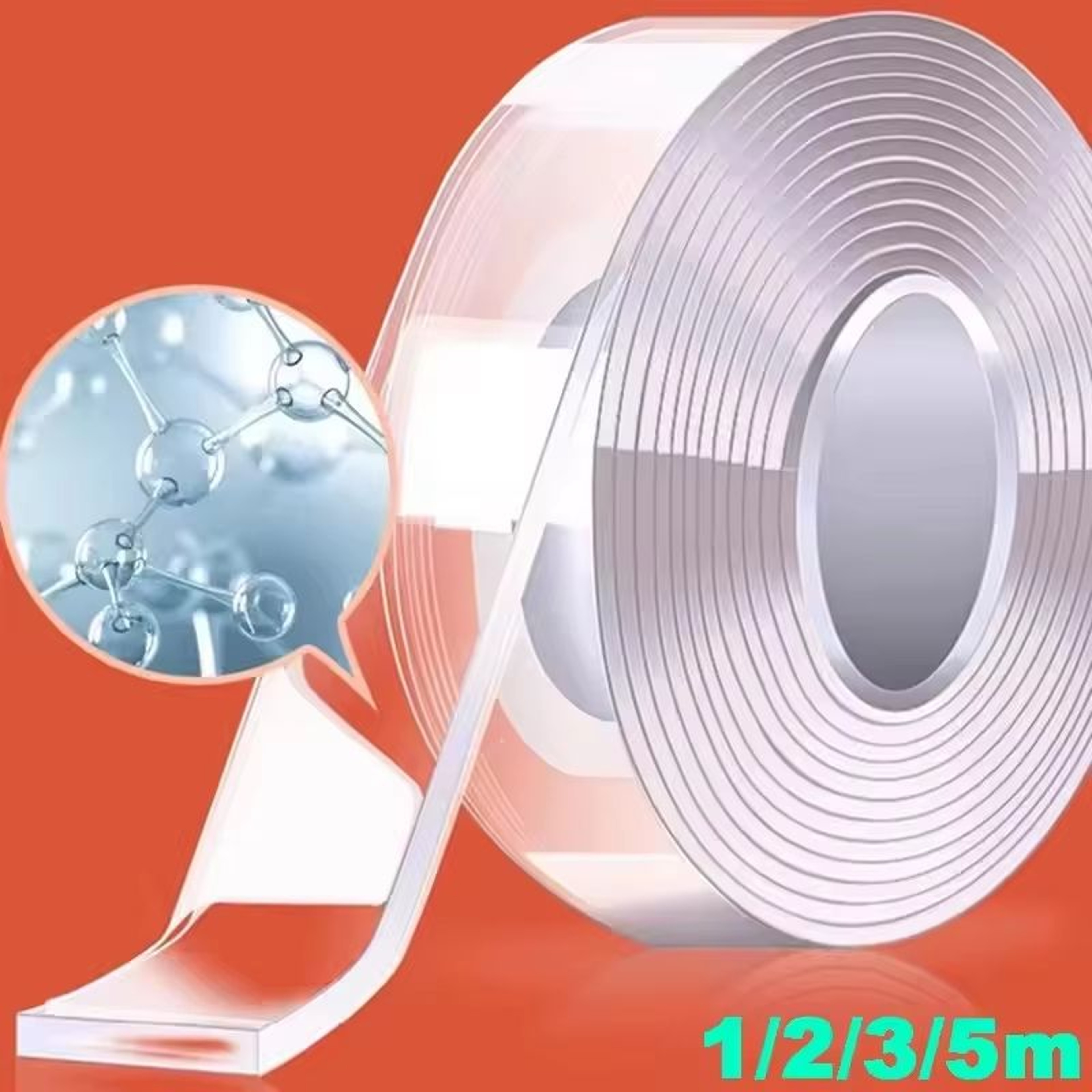 Nano Tape Traceless Double Sided Transparent Adhesive Tape 33ft  98ft  164ft 0
