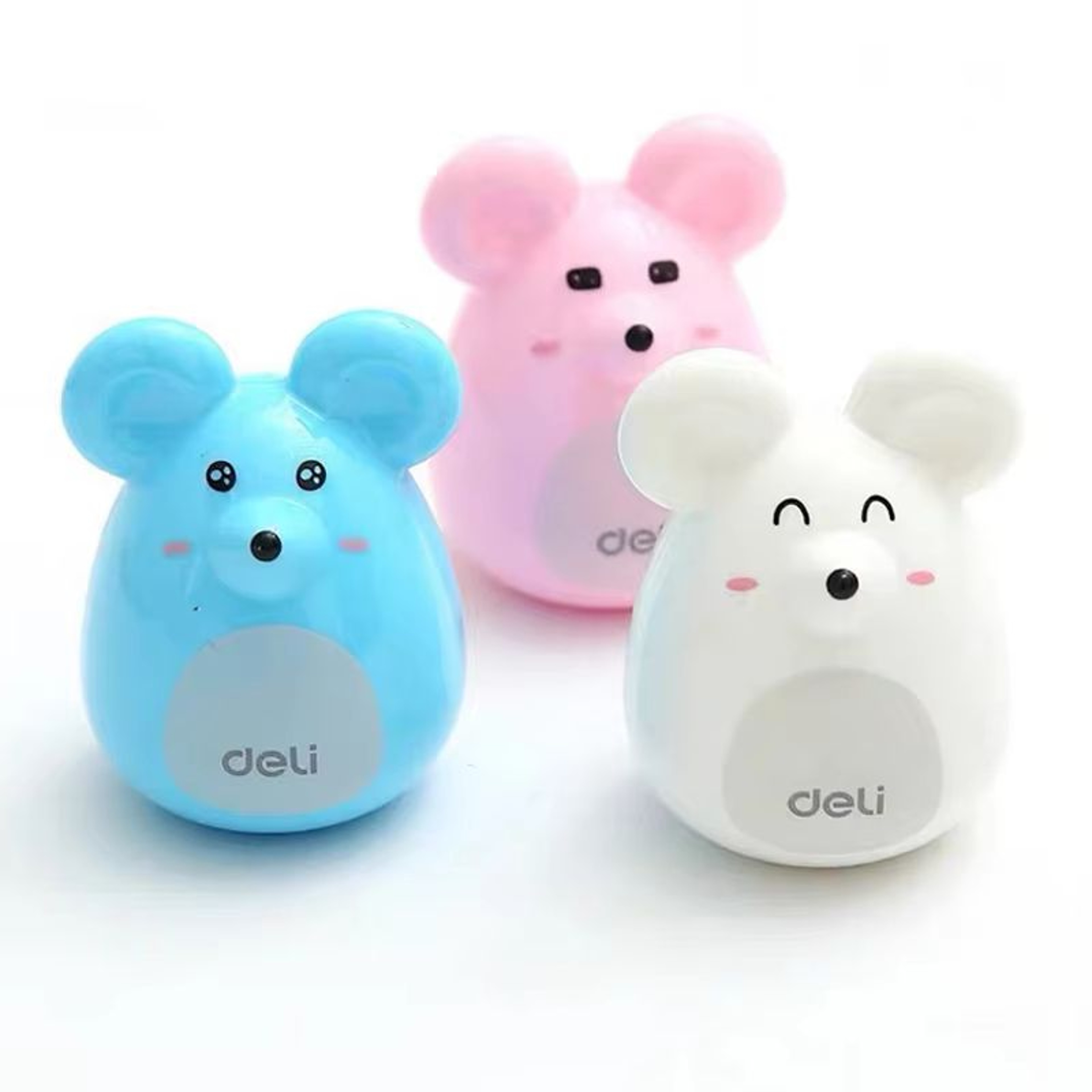 Kawaii Portable Cartoon Rat Pencil Sharpener Creative Pencil Sharpener Office School Supplies Stude