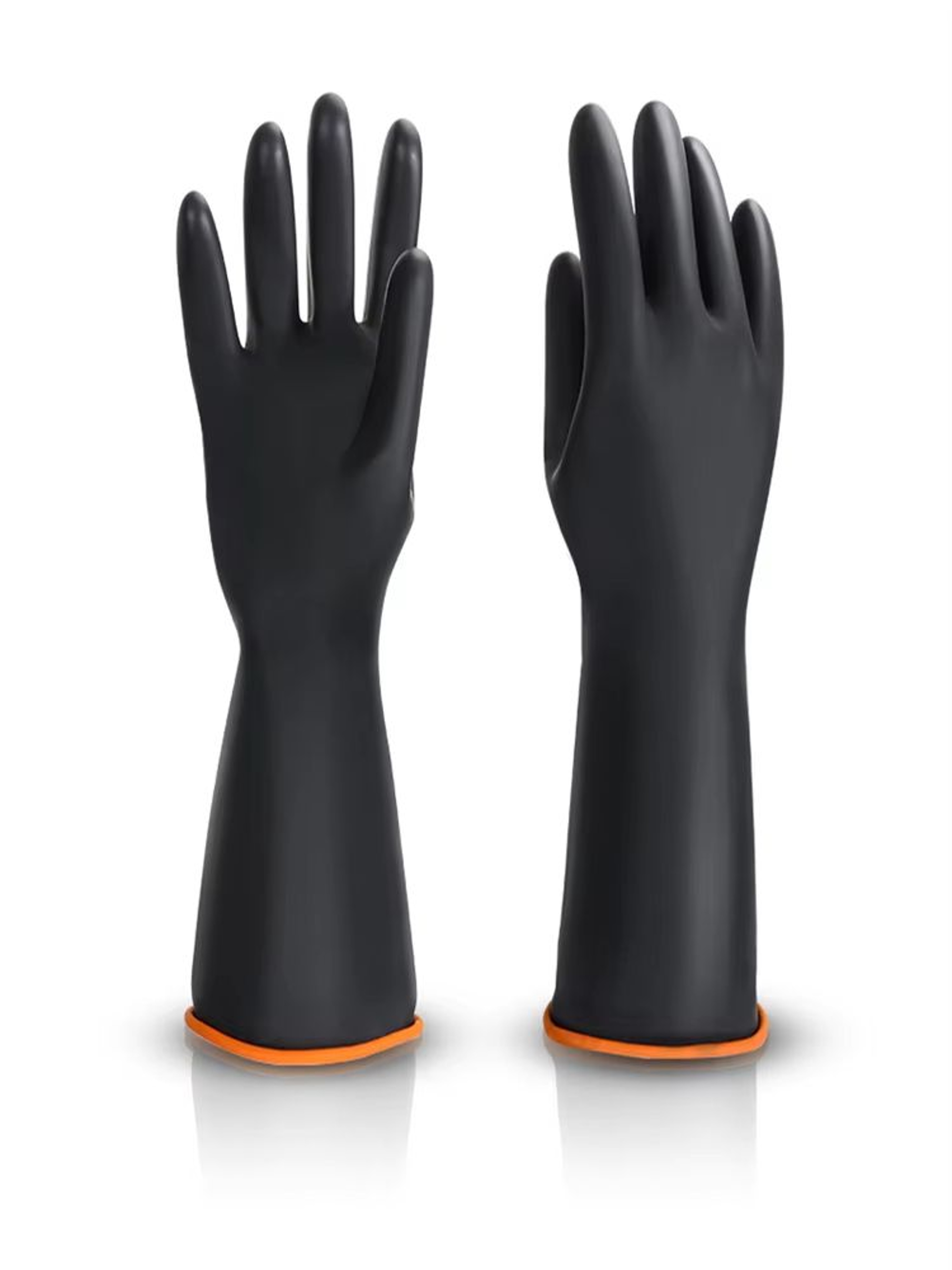 ExtraLong Rubber Cleaning Gloves 14inch Dishwashing And Household Scrub Gloves 0