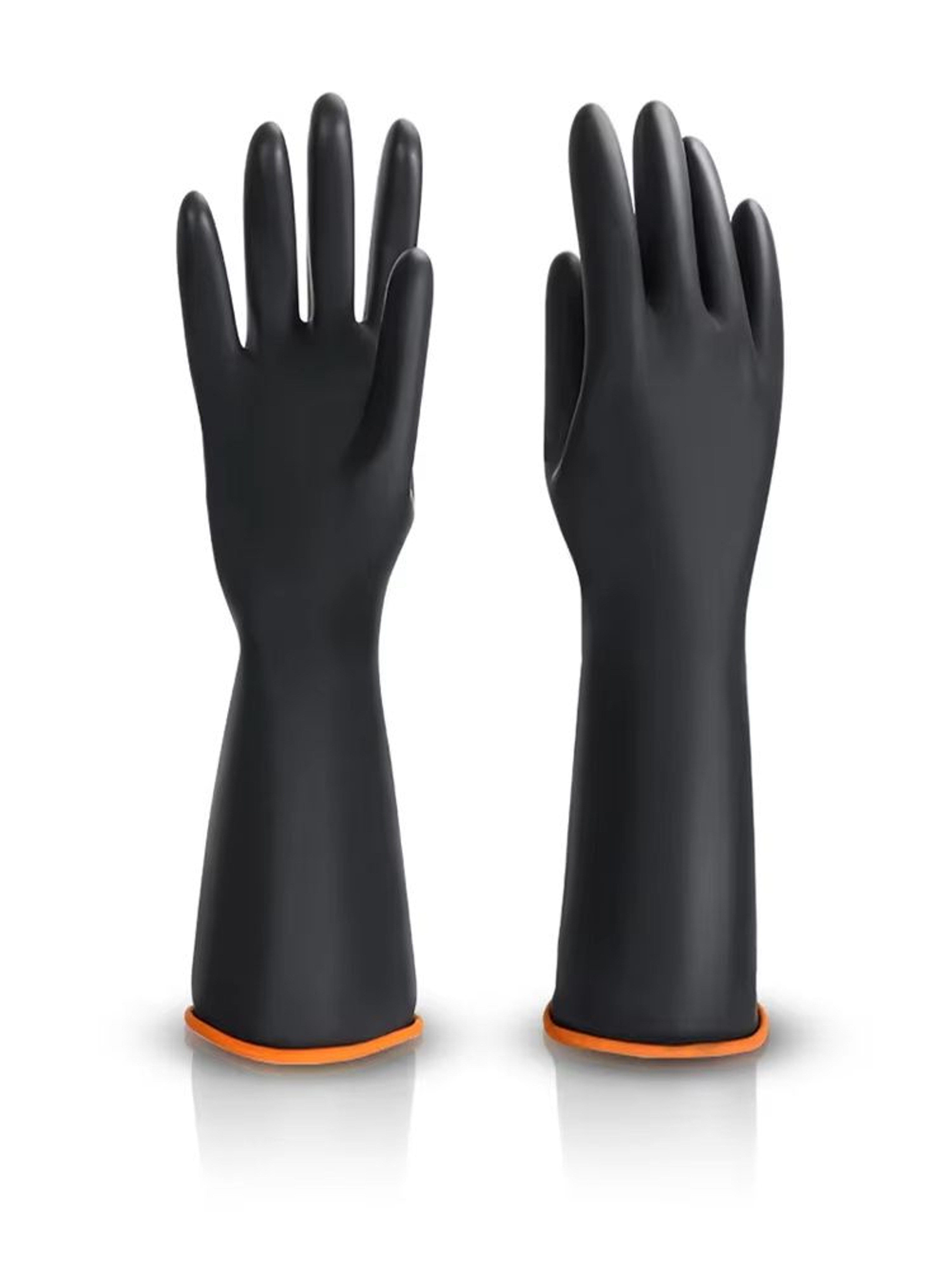 ExtraLong Rubber Cleaning Gloves 14inch Dishwashing And Household Scrub Gloves 6