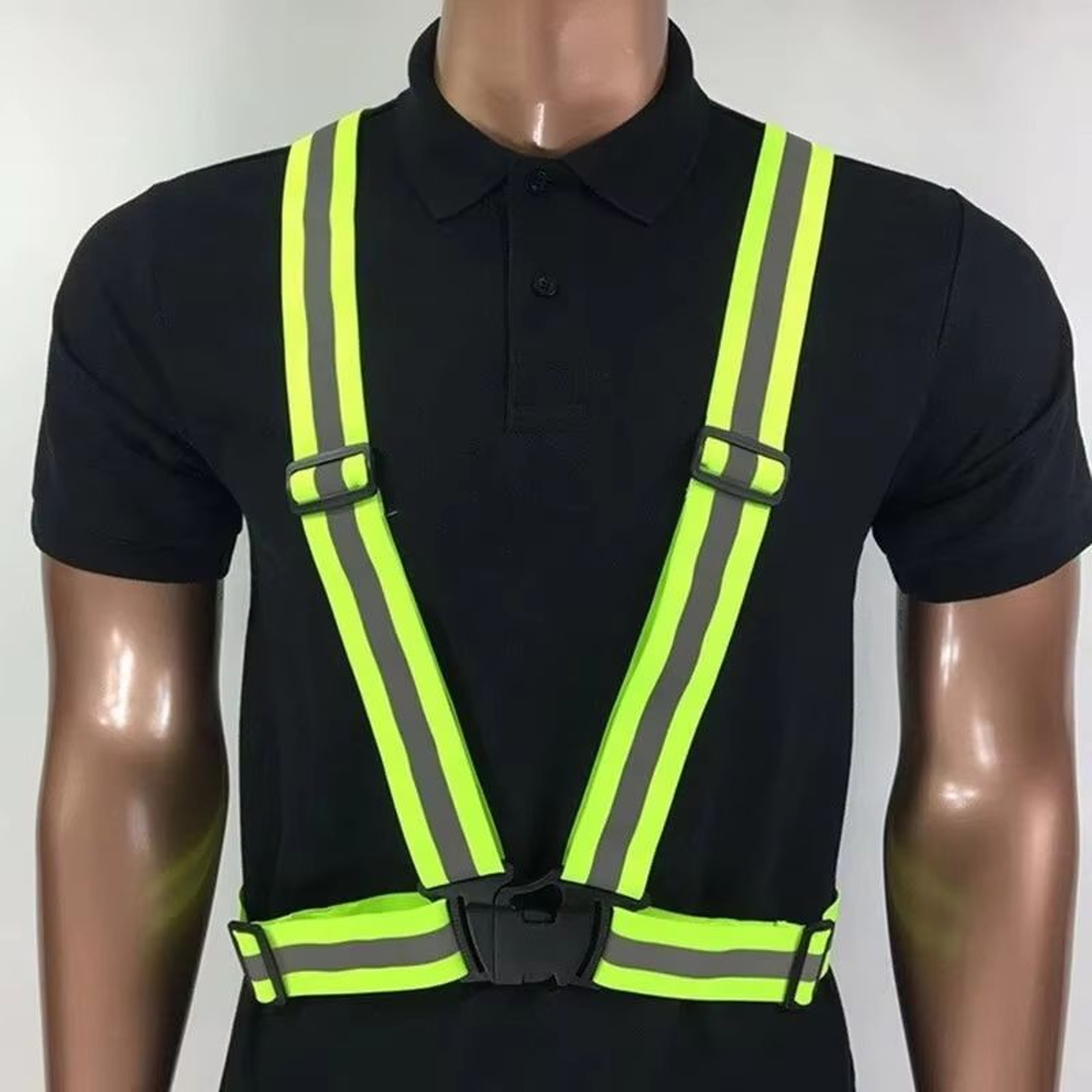 Adjustable Reflective Safety Vest  Outdoor Night Running  Cycling Visibility Gear 2