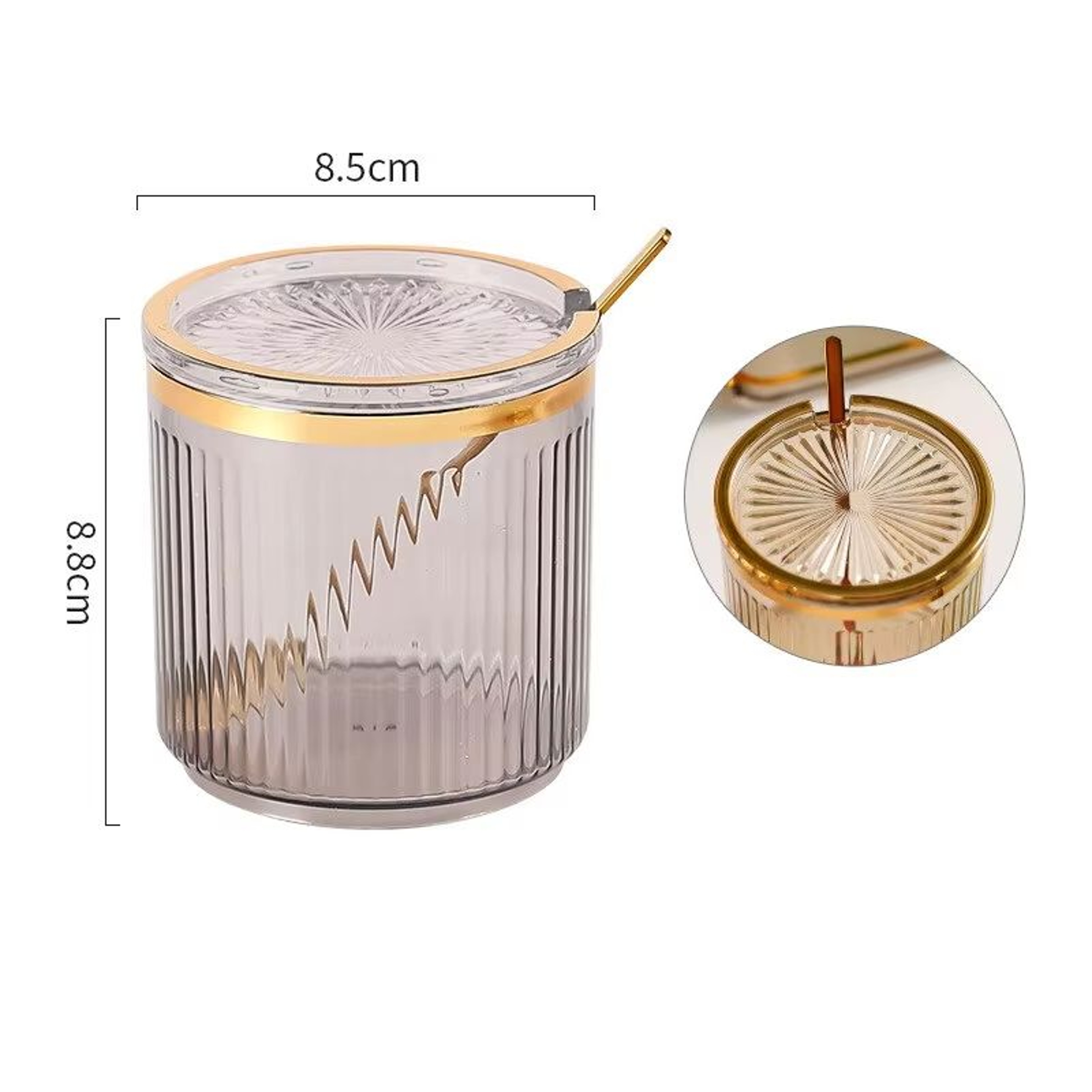 Premium Kitchen Seasoning Jar With Spoon  Household Spice Storage Bottle 6