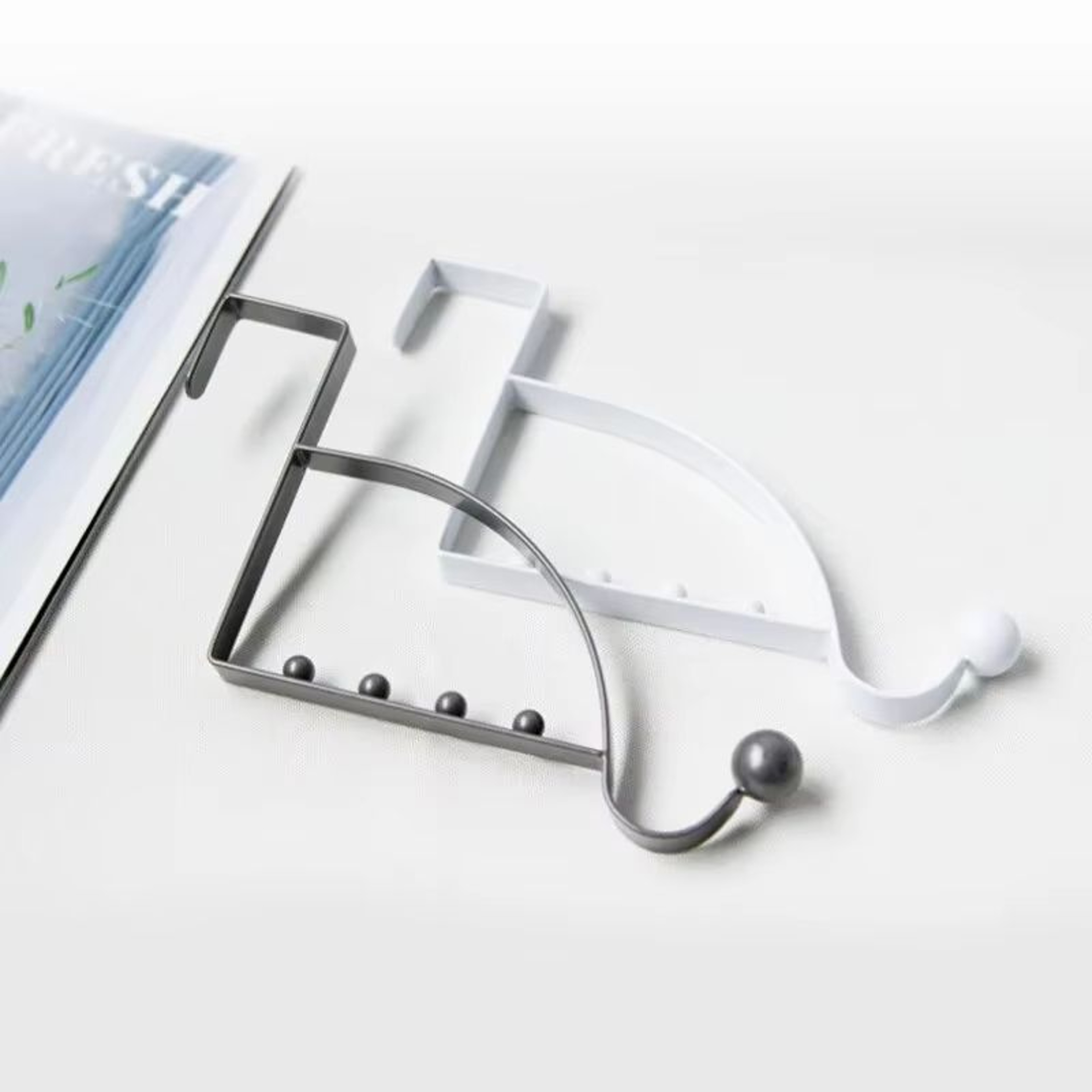 OverTheDoor MultiHook Storage Hanger Rack For Coats Bags Hats And Household Items 1