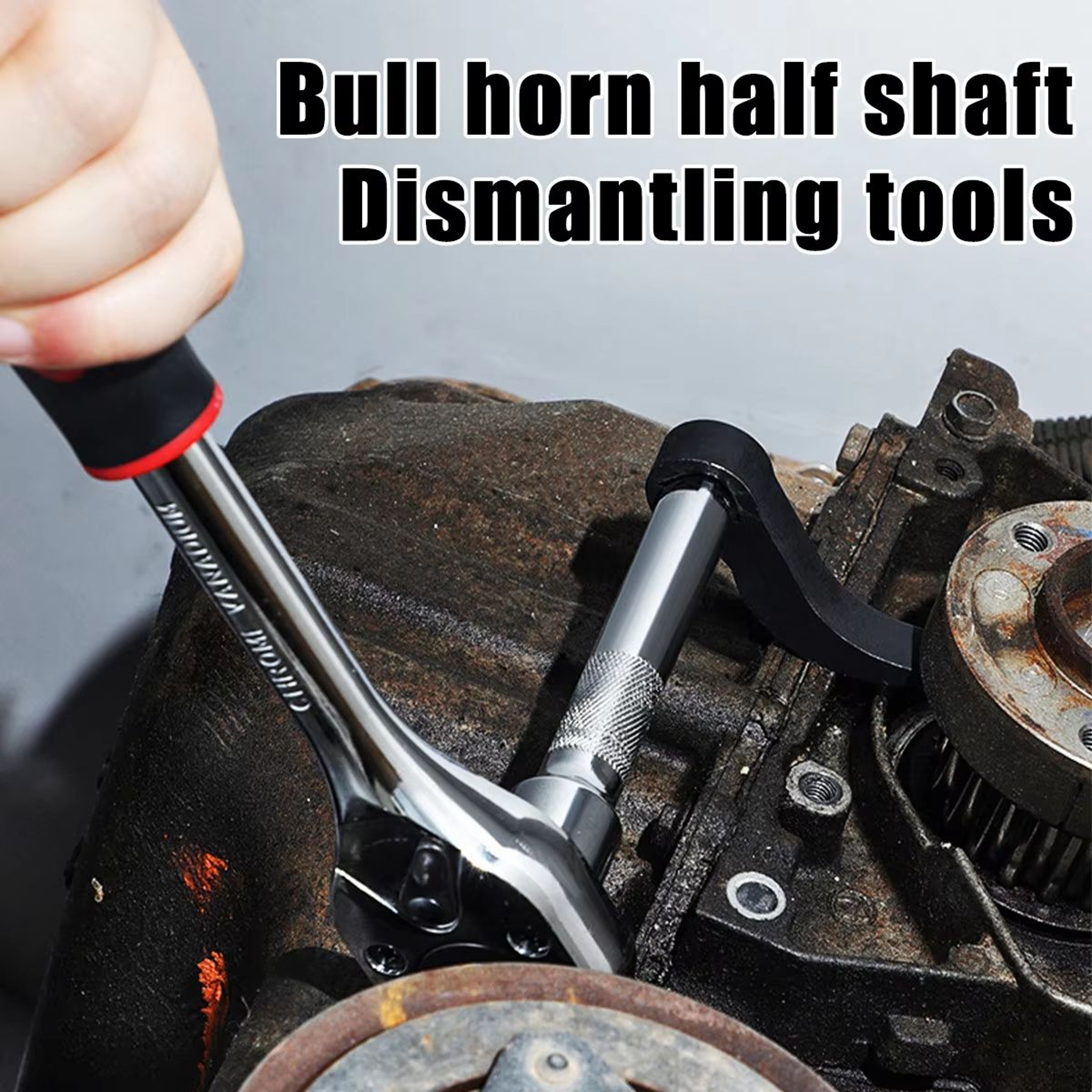 AngleType Half Axle Disassembly Tool  Drive Pry Bar Adapter For OpenEnd Wrenches 1