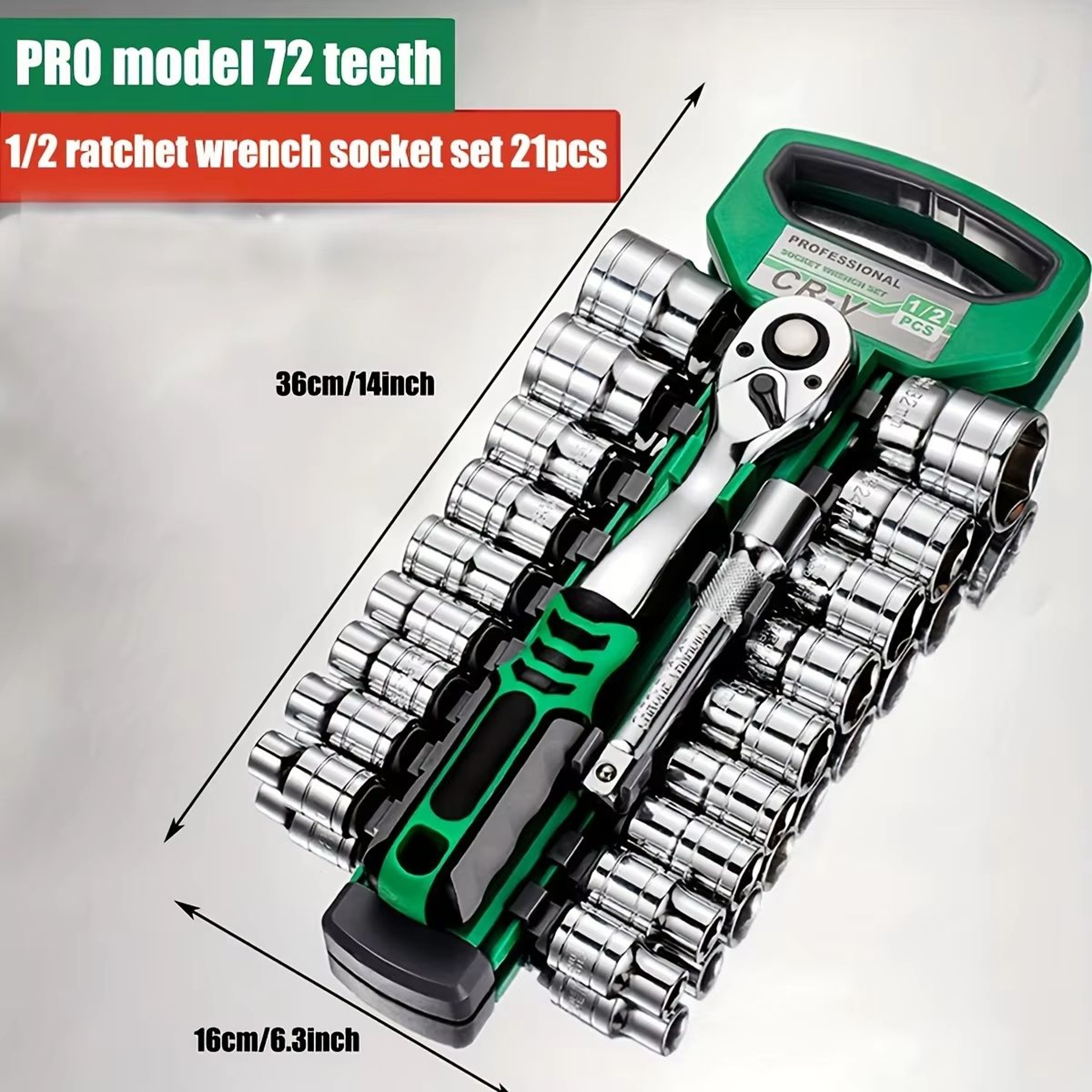 72Drive Socket Set With Ratchet Wrenches  Compact Sockets For Car And Auto Repair 4