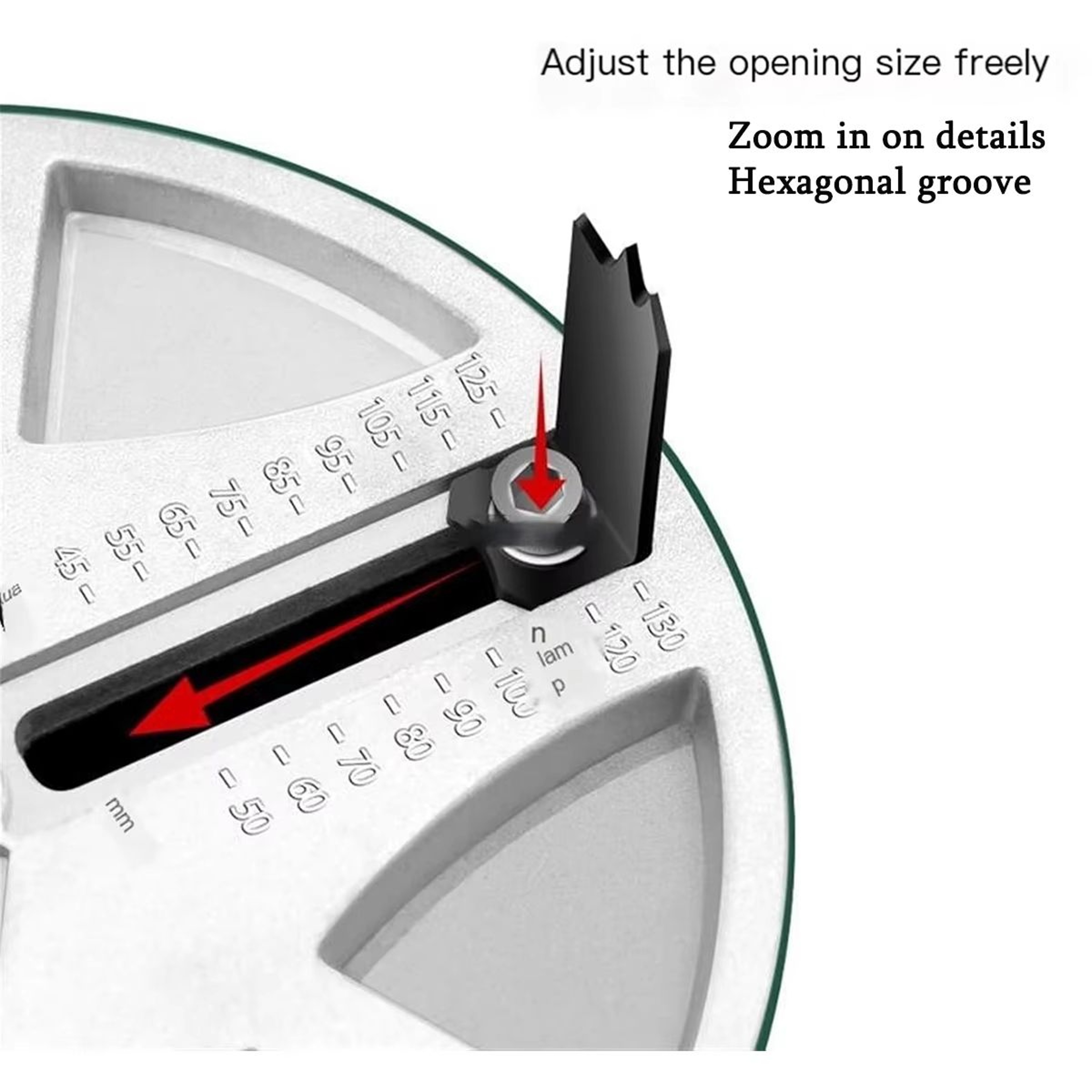 Adjustable Round Hole Saw Tool  45130 Mm Adjustable Hole Opener For Woodworking And Cutting 2