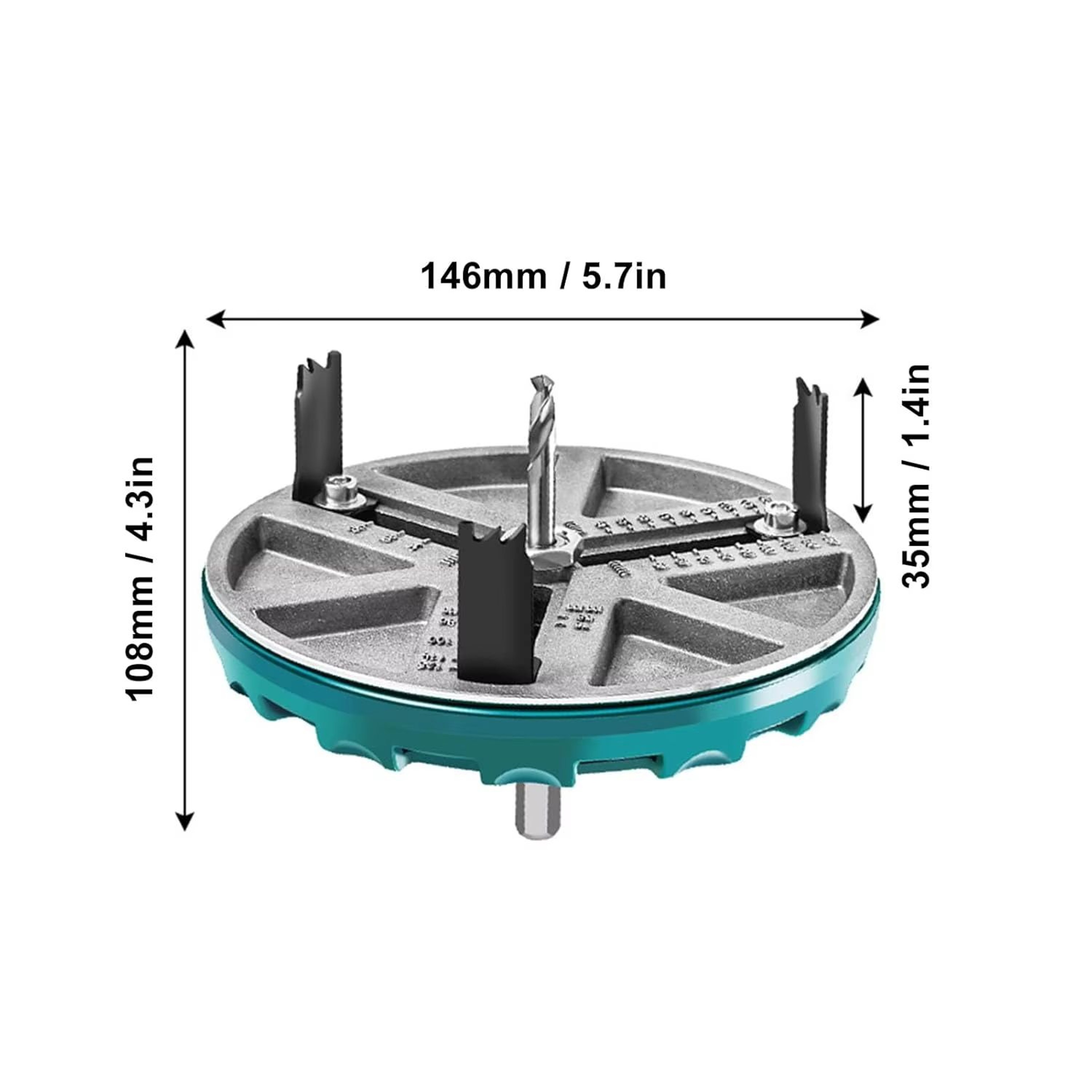 Adjustable Round Hole Saw Tool  45130 Mm Adjustable Hole Opener For Woodworking And Cutting 5