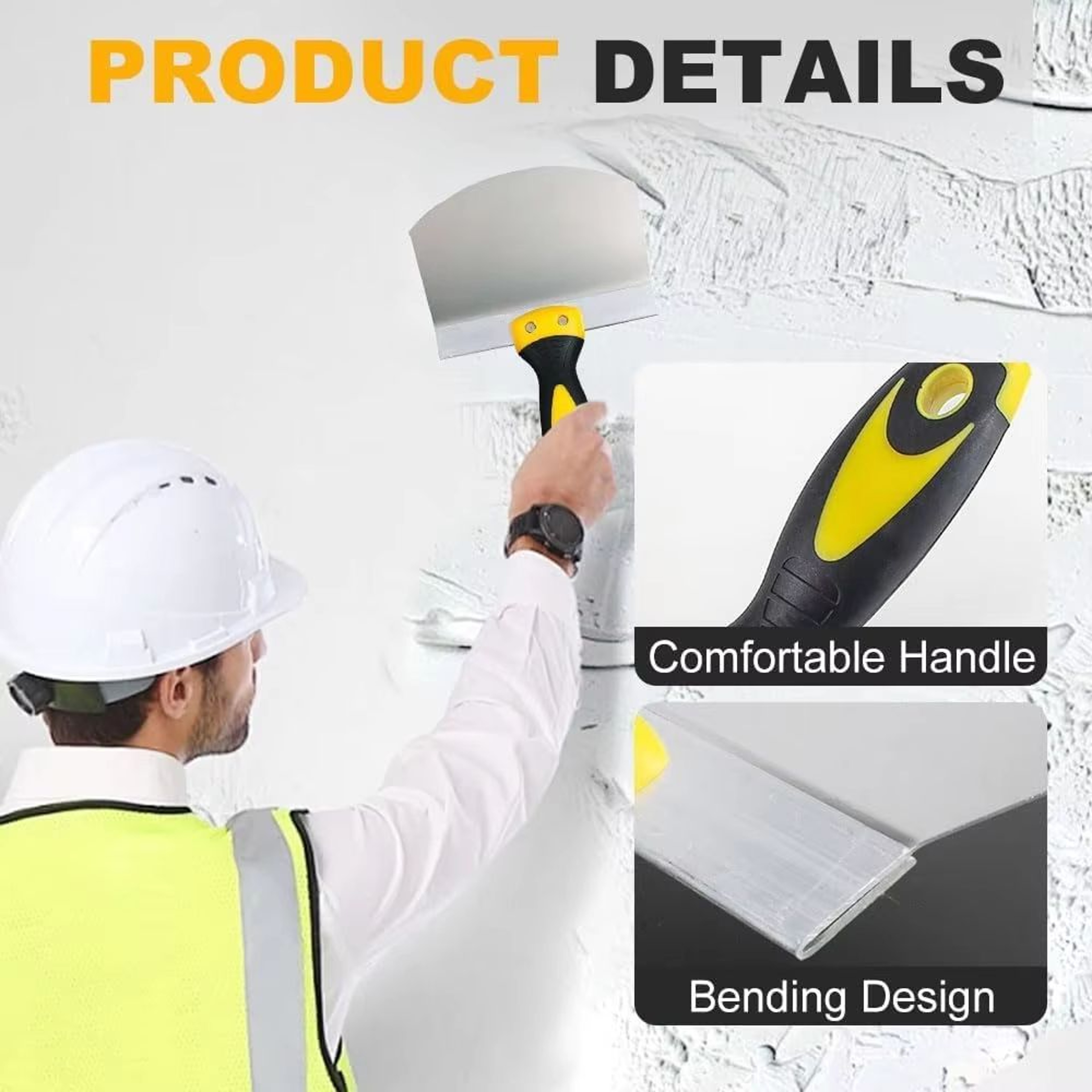 Stainless Steel Putty Knife Scraper  Paint  Plaster Filling Spatula For Painters And DIY 2