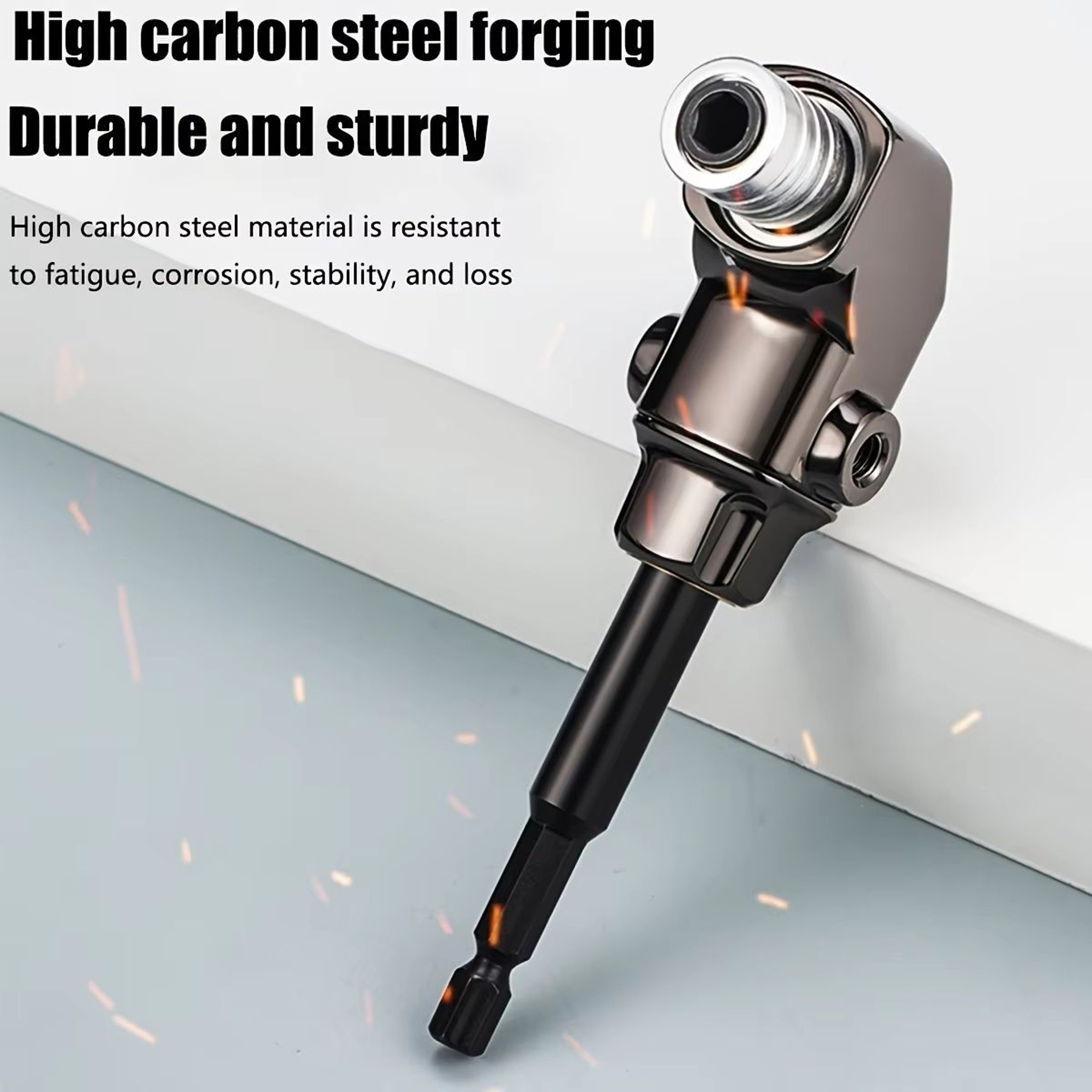 90105 Degree Angle Electric Corner Turner  RightAngle Electric Screwdriver Accessory With Flexible  2