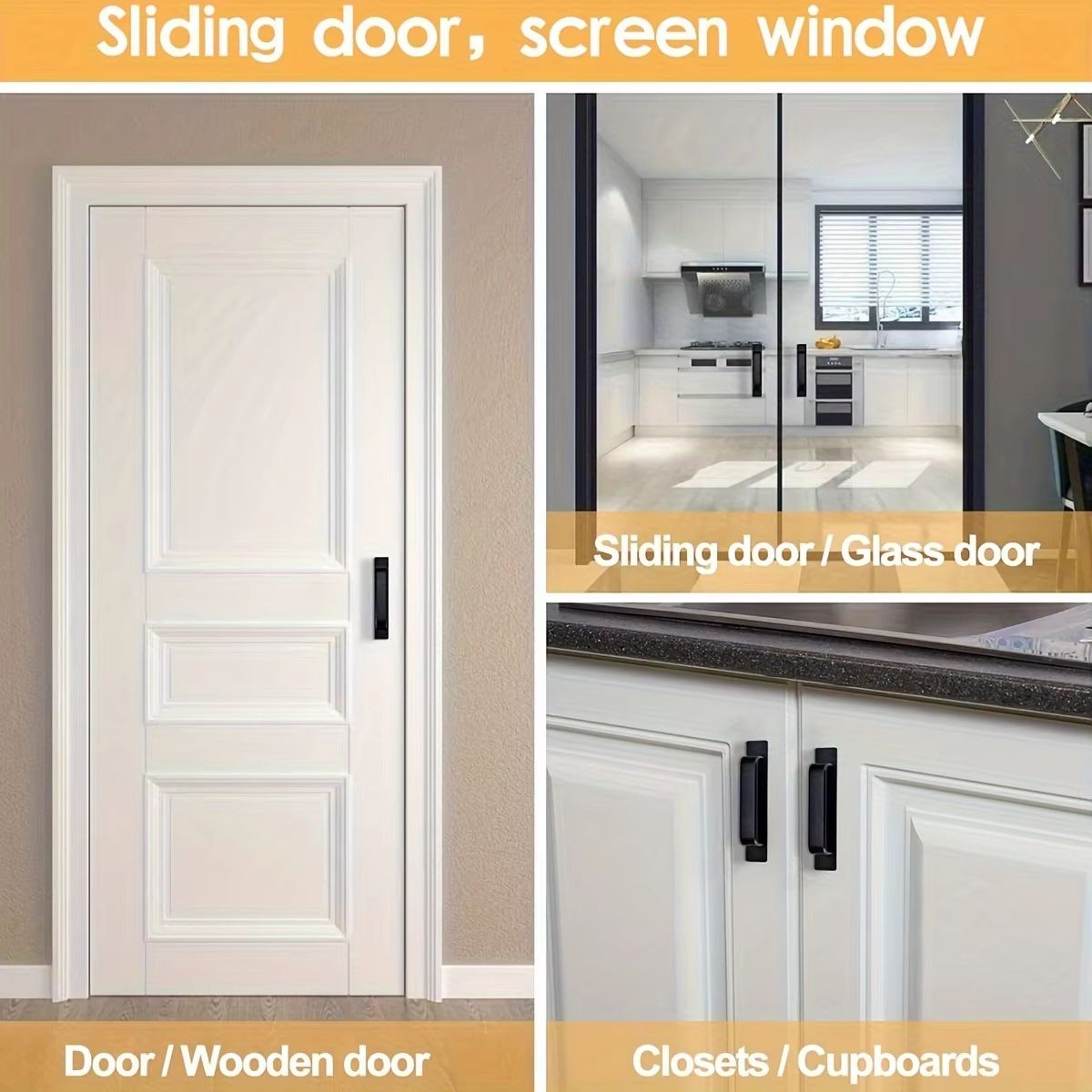 SelfStick Adhesive Cabinet Handles  Stainless Steel NoDrill Easy Installation Pulls For Cabinets Dr 1