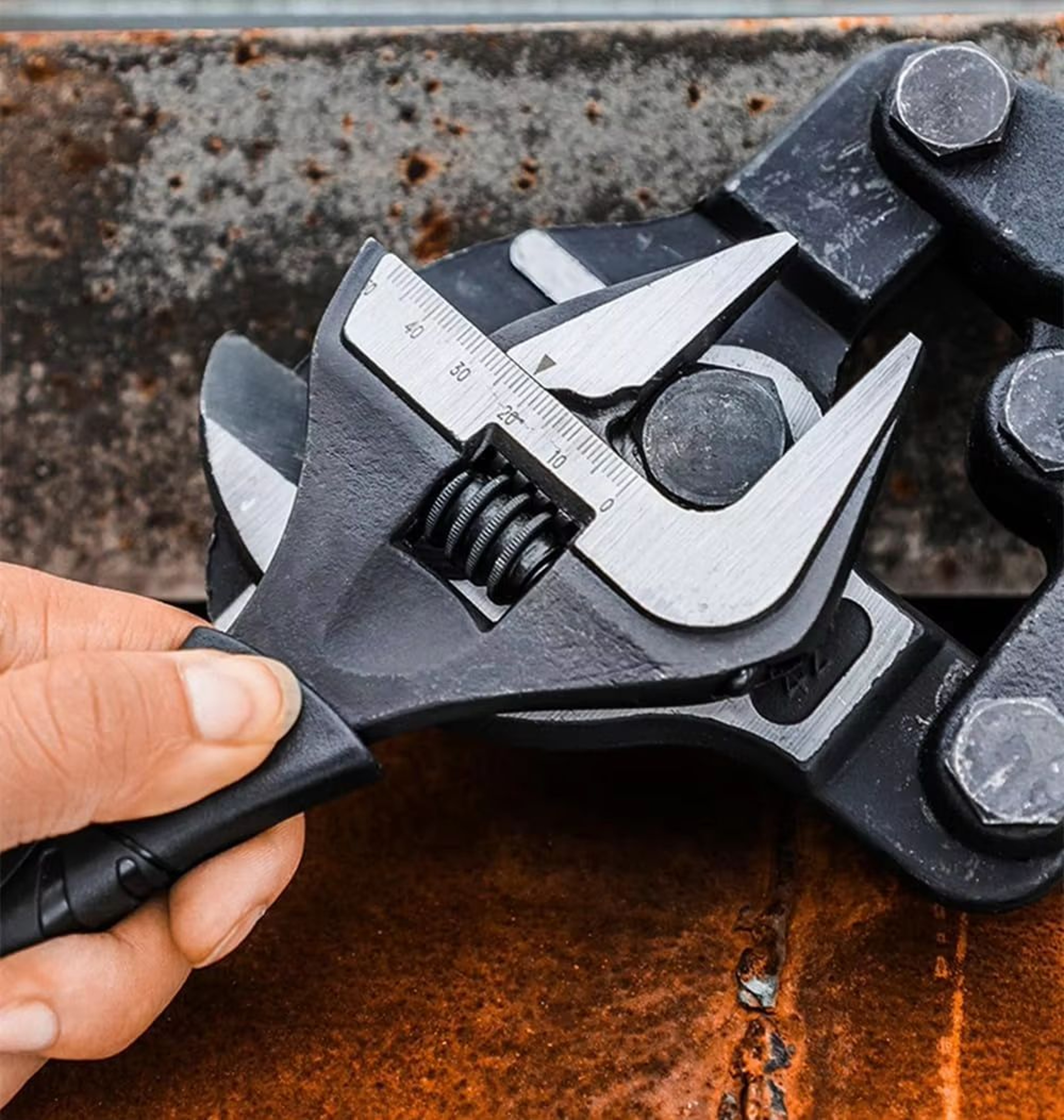 Adjustable Spanner Set 6in 8in 10in 12in Multifunction Workshop Wrenches 5