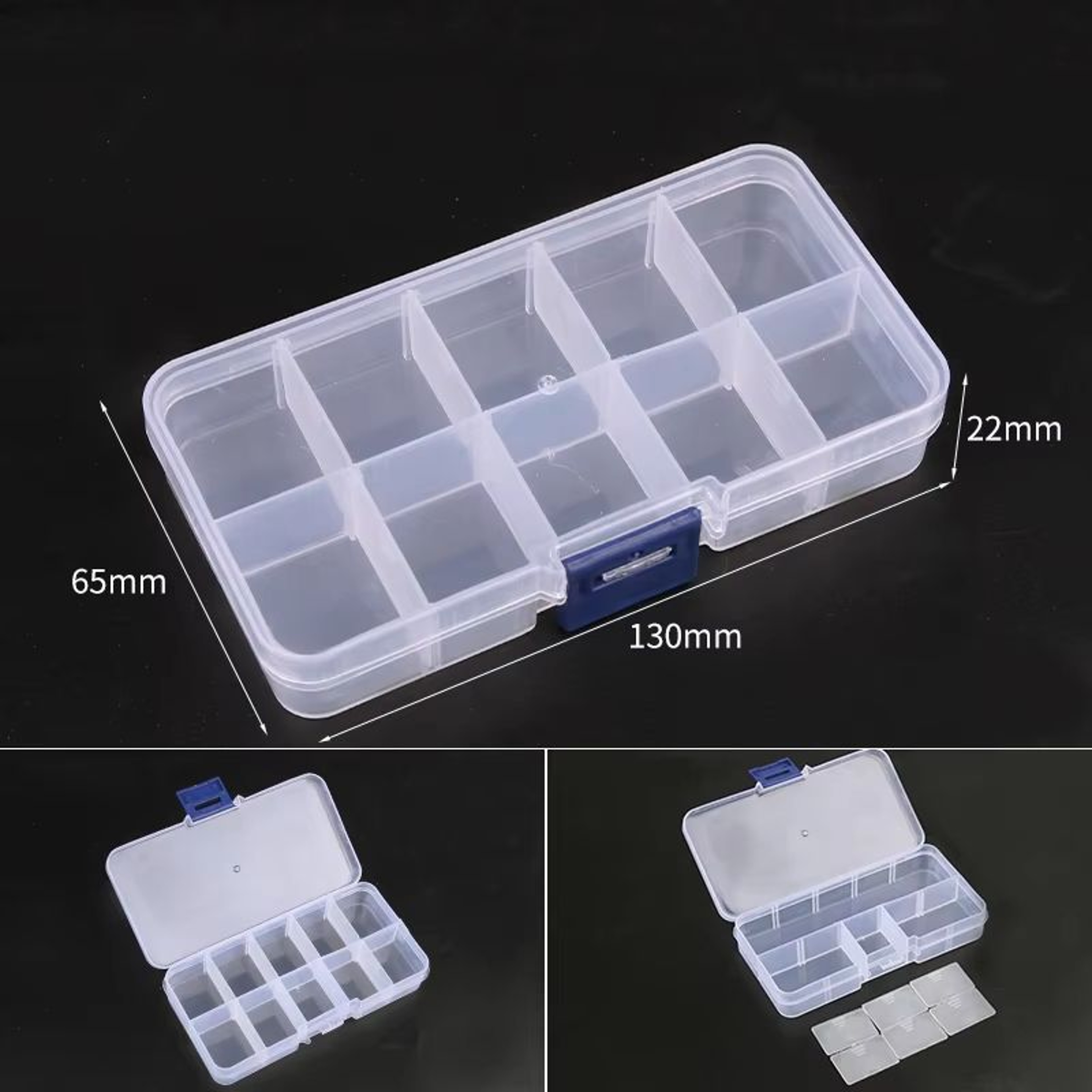 Adjustable 1015 Compartment Plastic Storage Box Organizer For Jewelry And Small Accessories 6