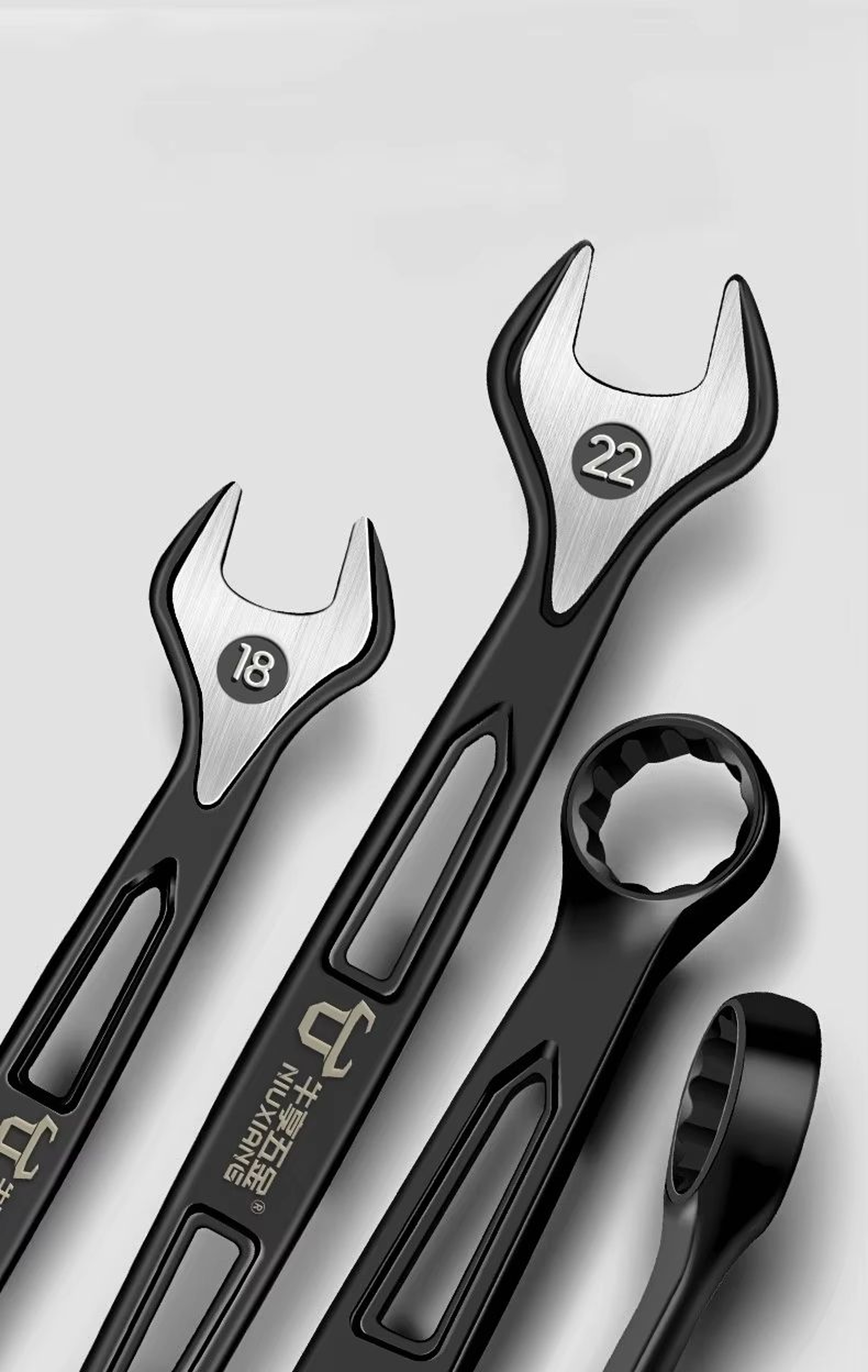 DualUse Plums Blossom Ratchet And OpenEnd Wrench Set 14in1516in Combination Spanners With Nut Cutte 4