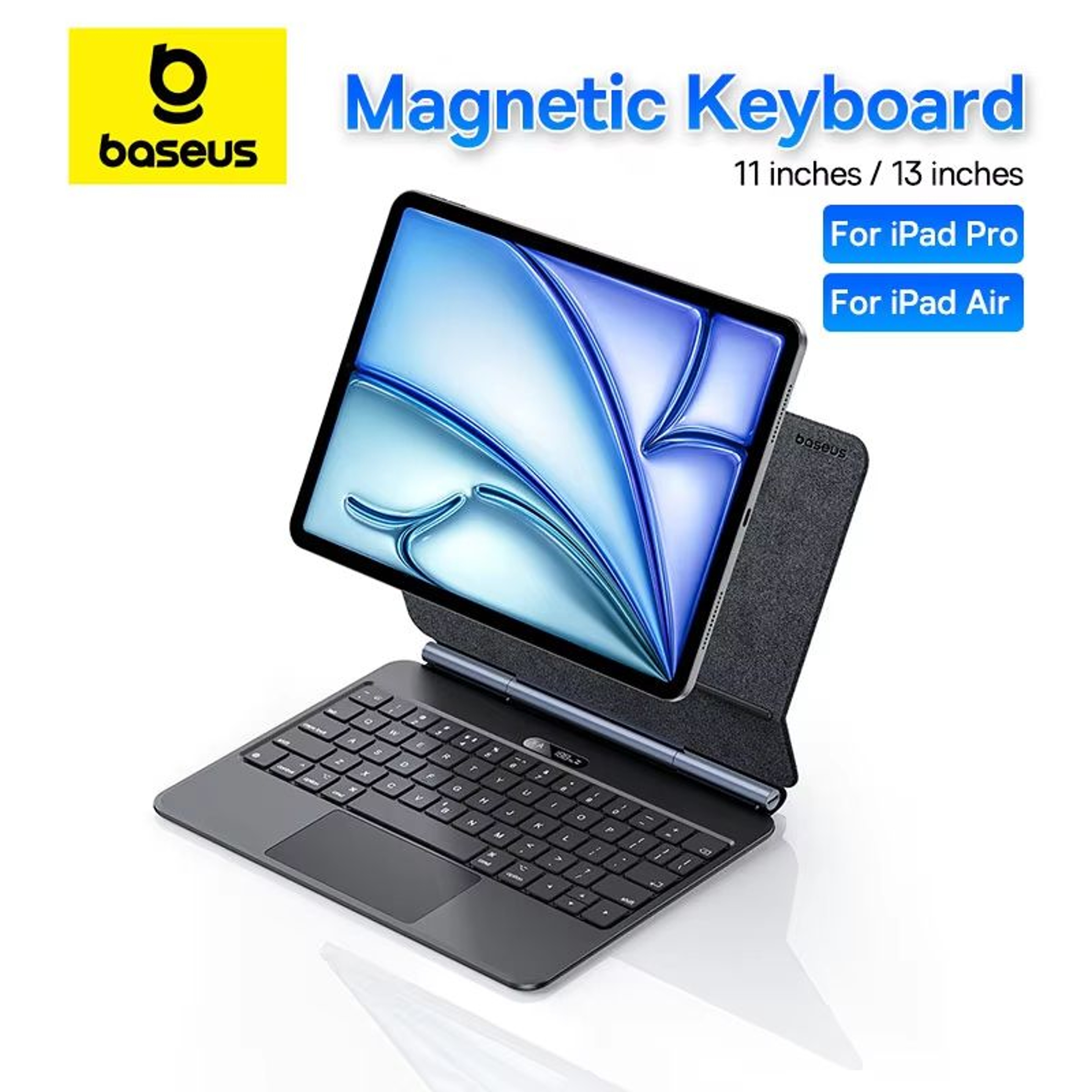 Baseus Magnetic Bluetooth Keyboard Case For IPad Pro And IPad Air Tablets 0