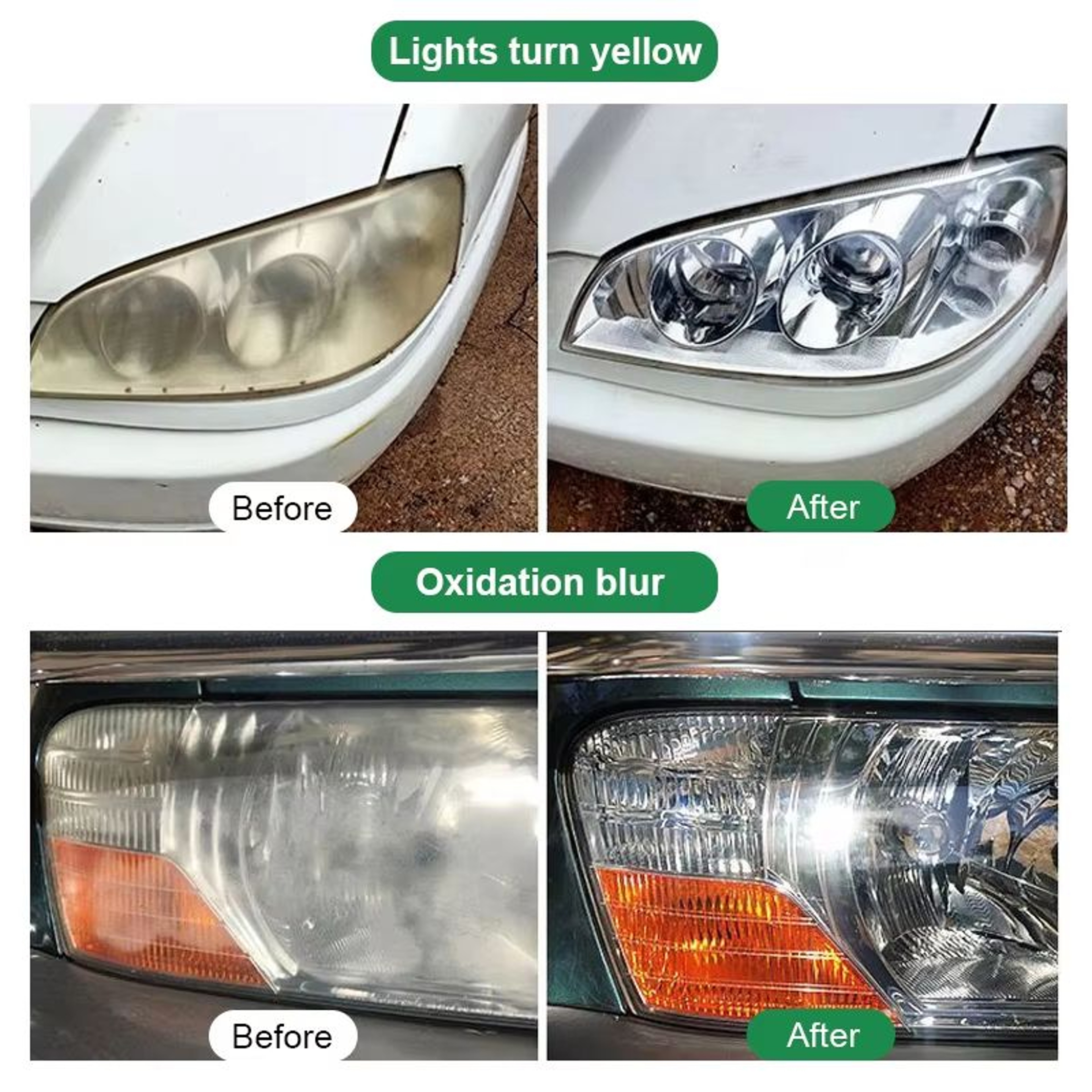 Car Headlight Restoration Polishing Kit With Scratch Remover And Oxidation Cleaner 3