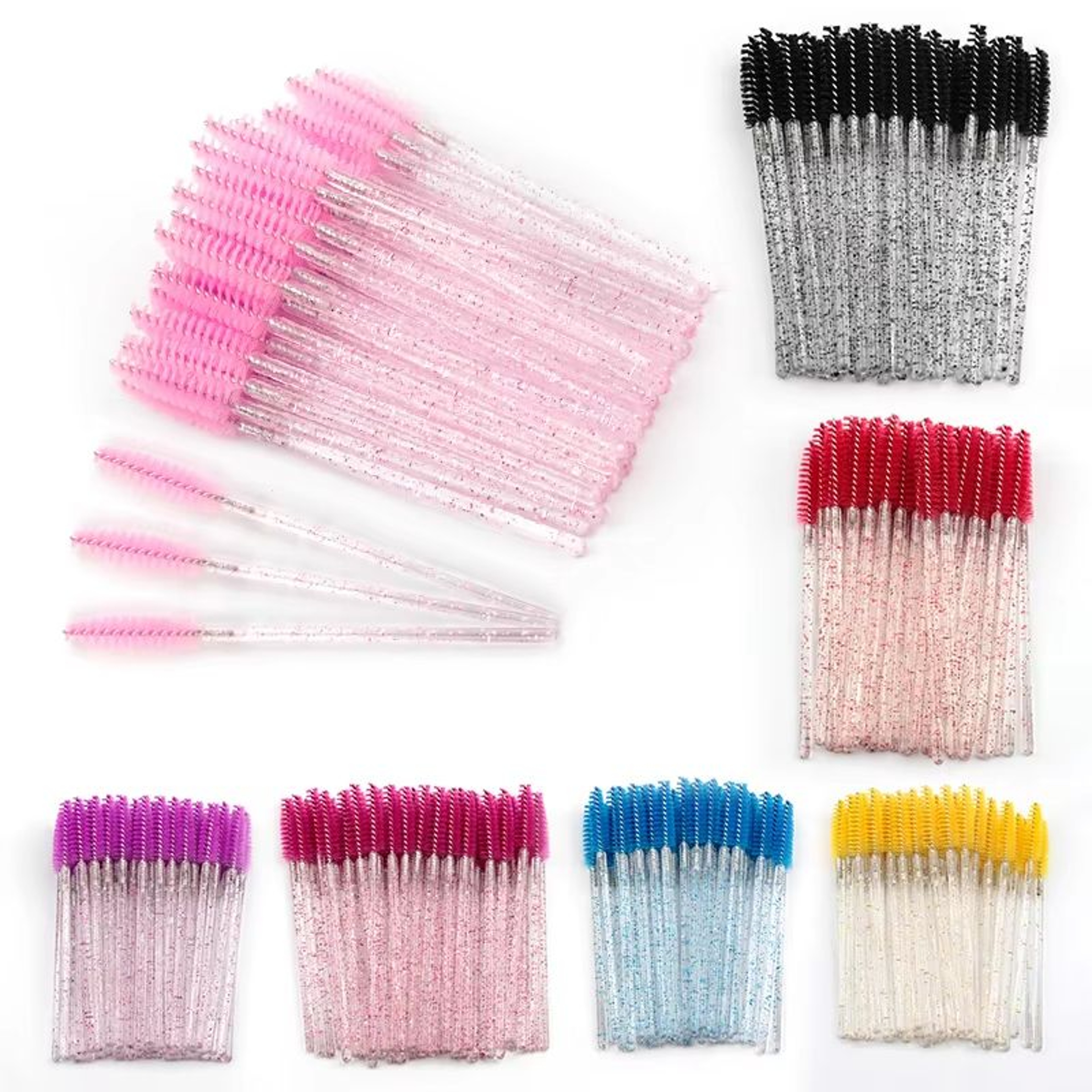 Eye Lash And Eyebrow Brushes 550 Pieces  Mascara Wands And Applicator Spoolers For False Eyelashes  3