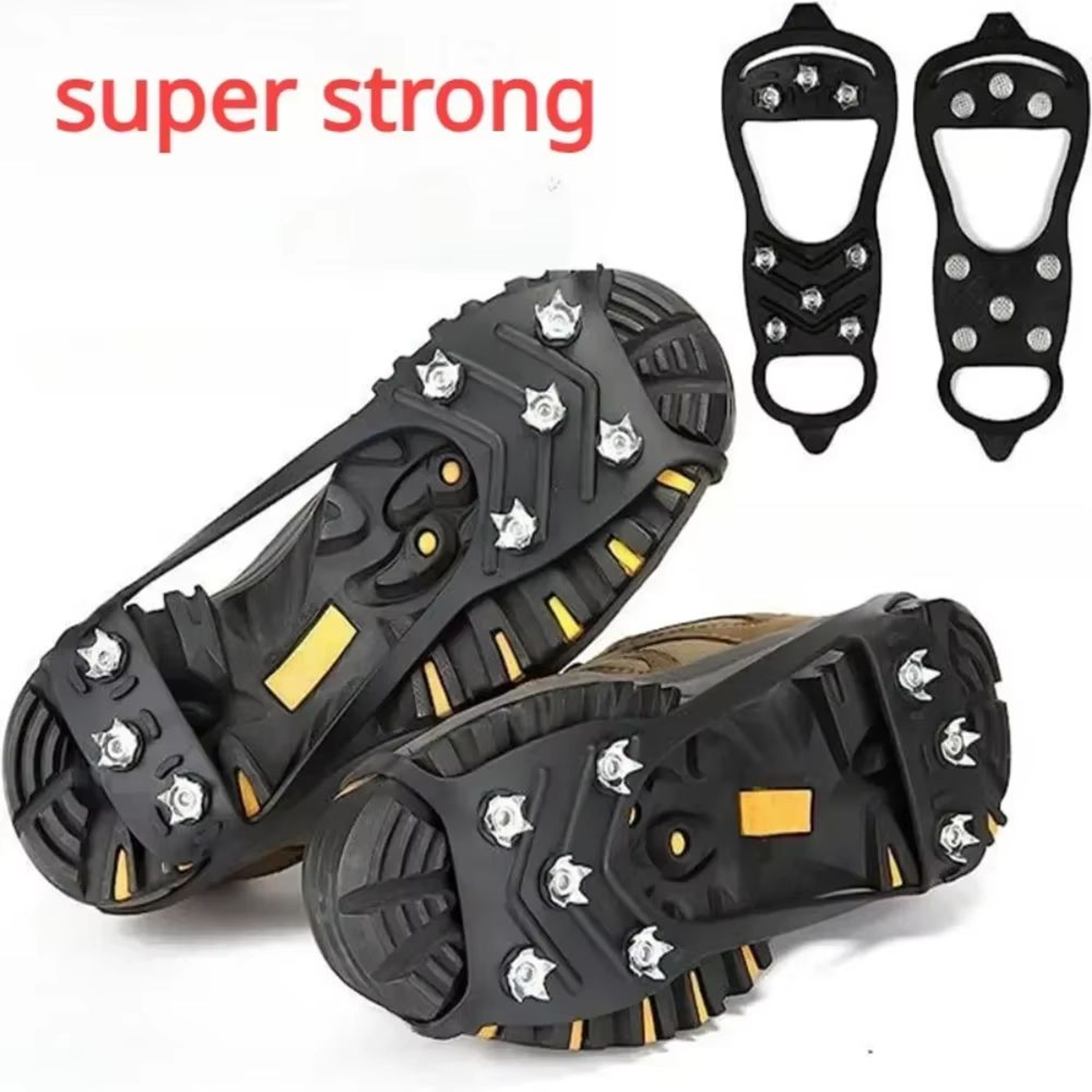 8Tooth Ice Gripper Spike For Shoes Winter Outdoor AntiSlip Crampon 0