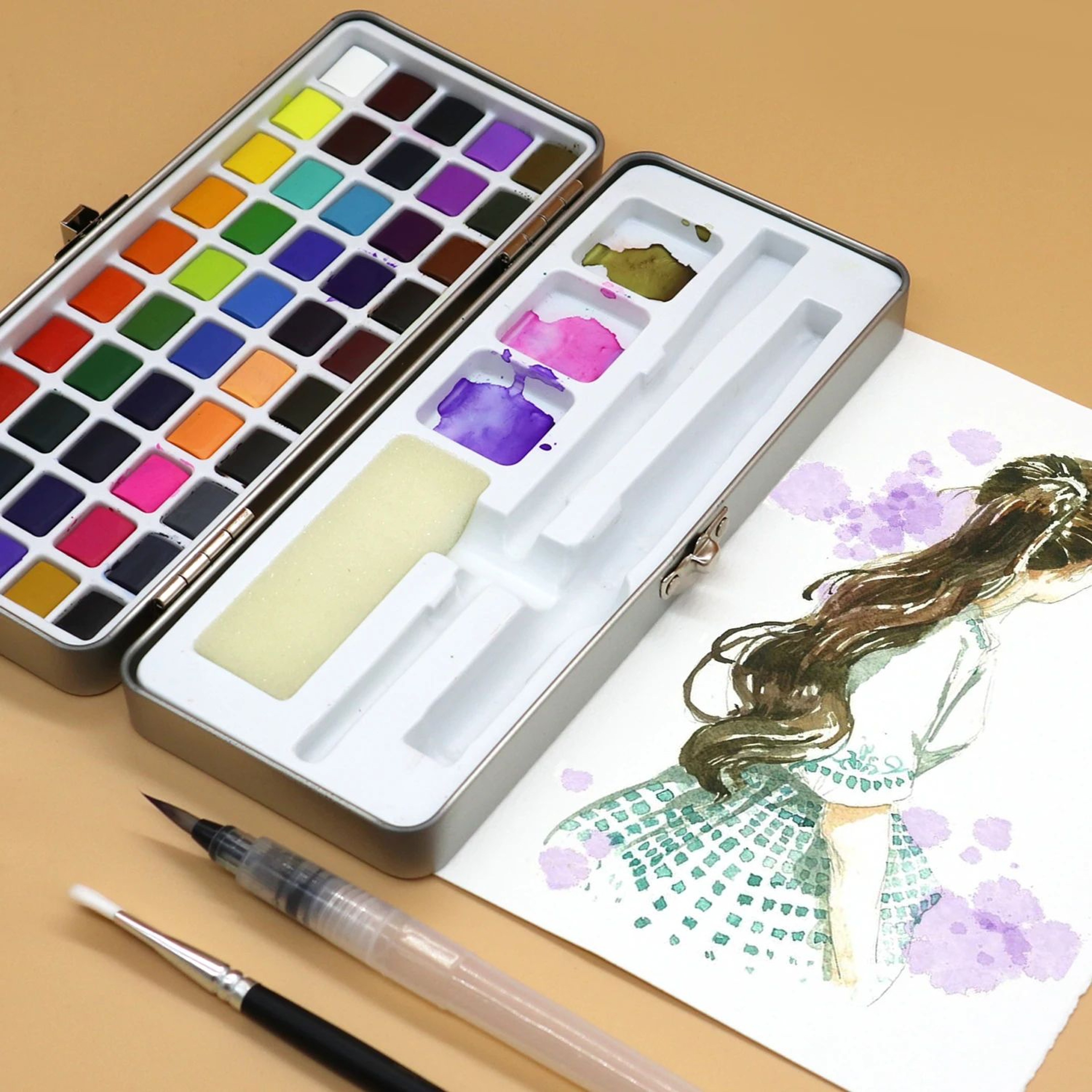 professional watercolor paint set for artists
